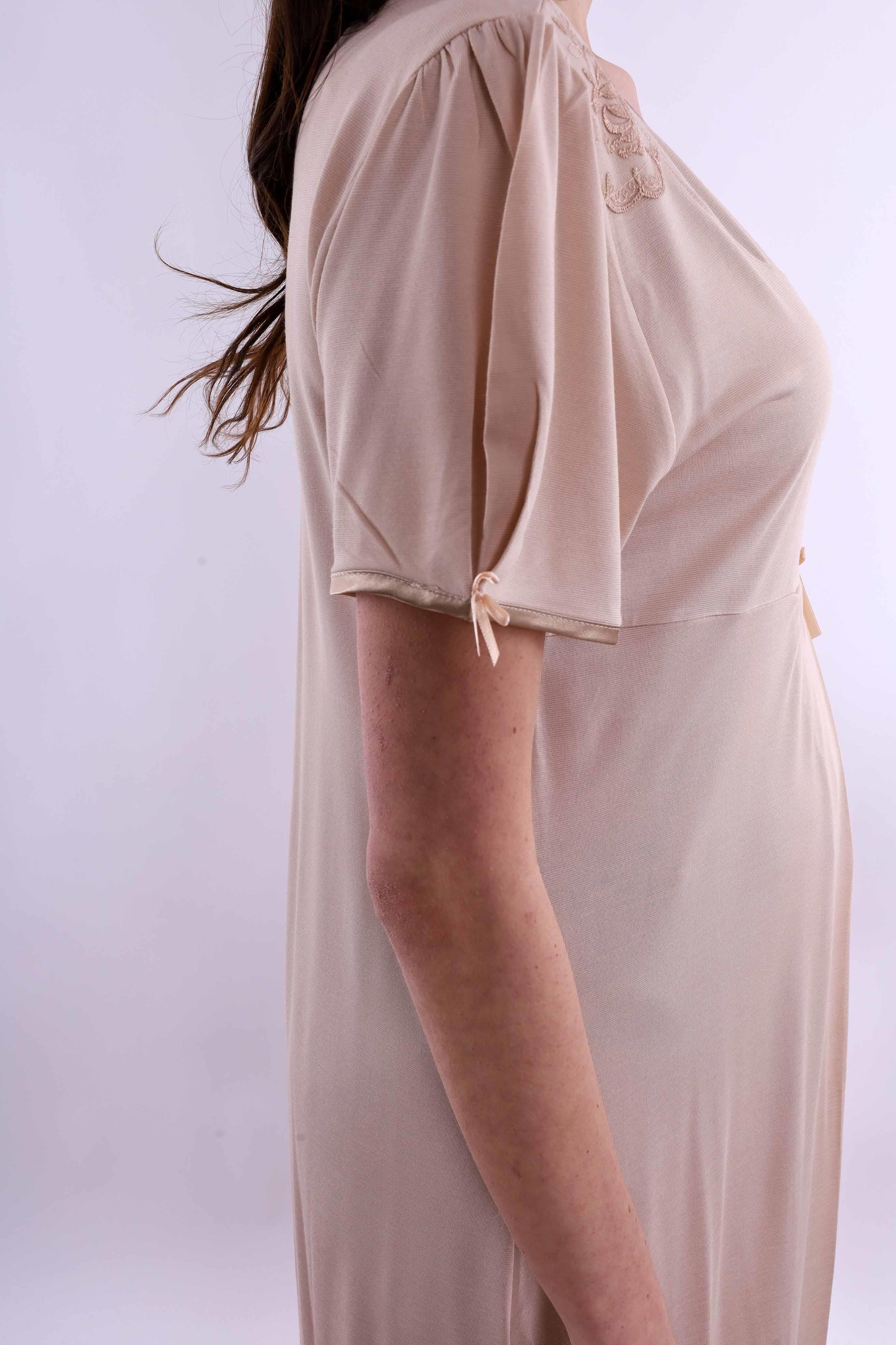 Effortt Kahverengi Hamile Lohusa Gecelik BYL280232