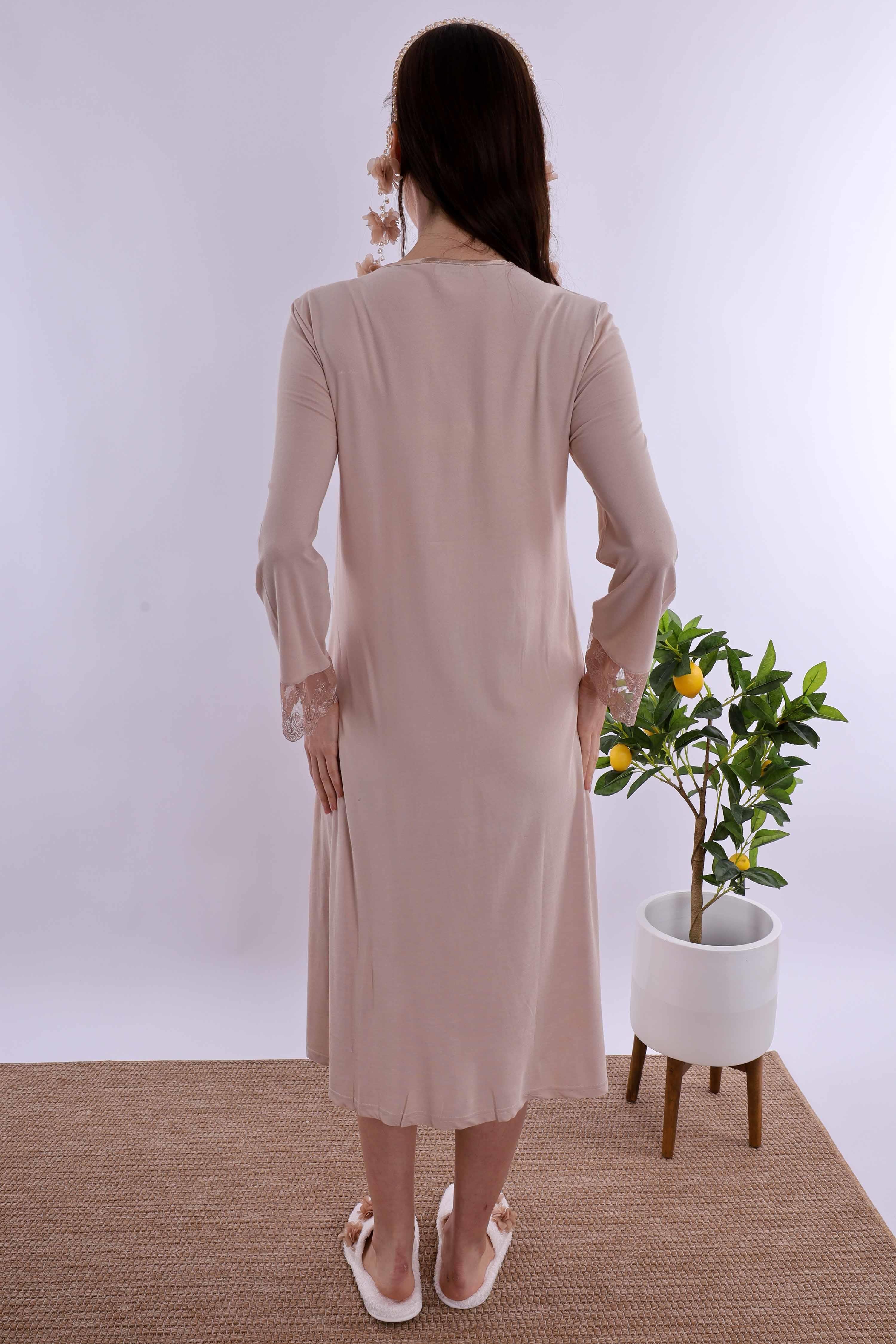 Effortt Kahverengi Hamile Lohusa Set BYL224052