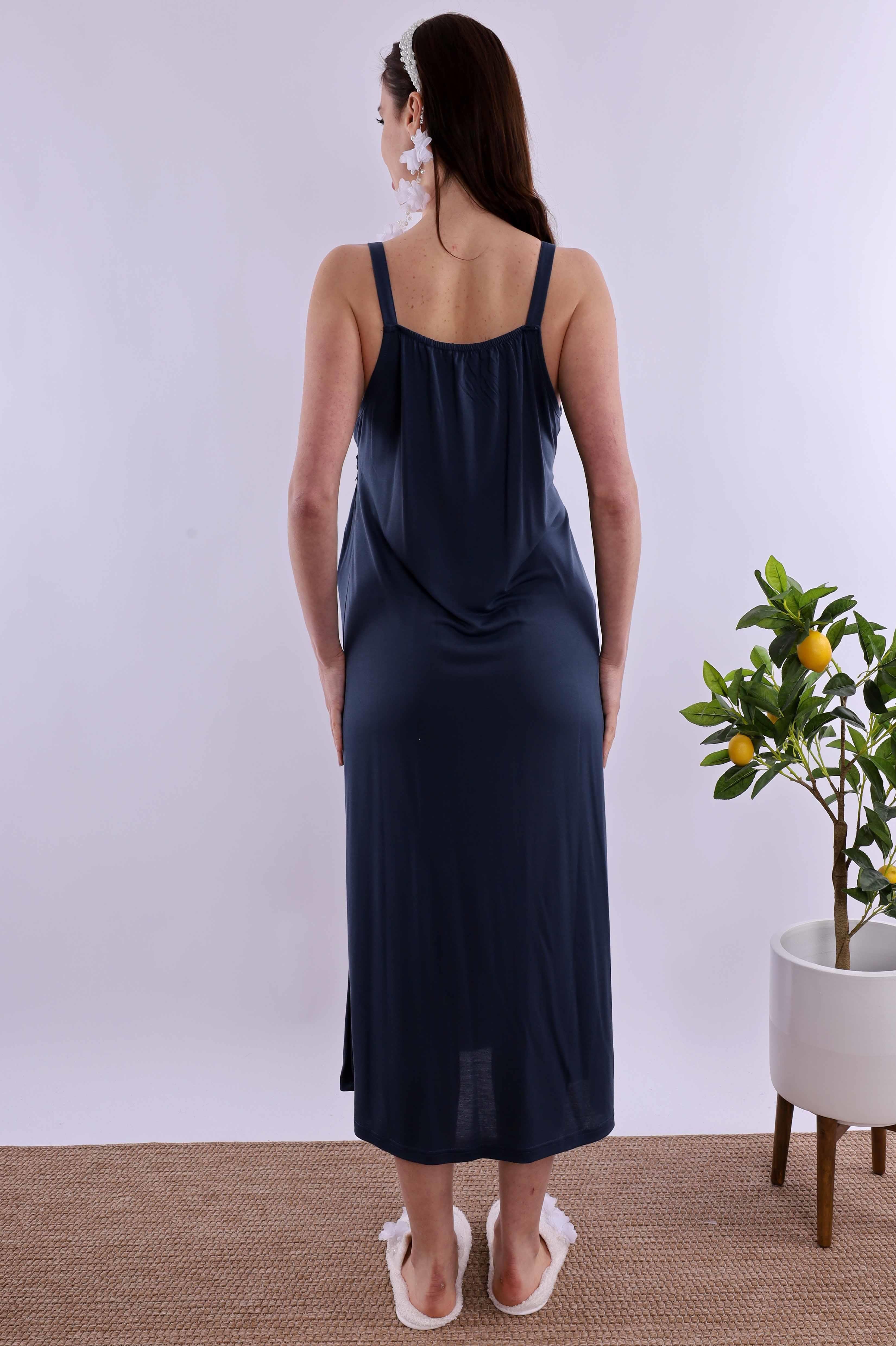 Effortt Lacivert Hamile Lohusa Gecelik BYL290332