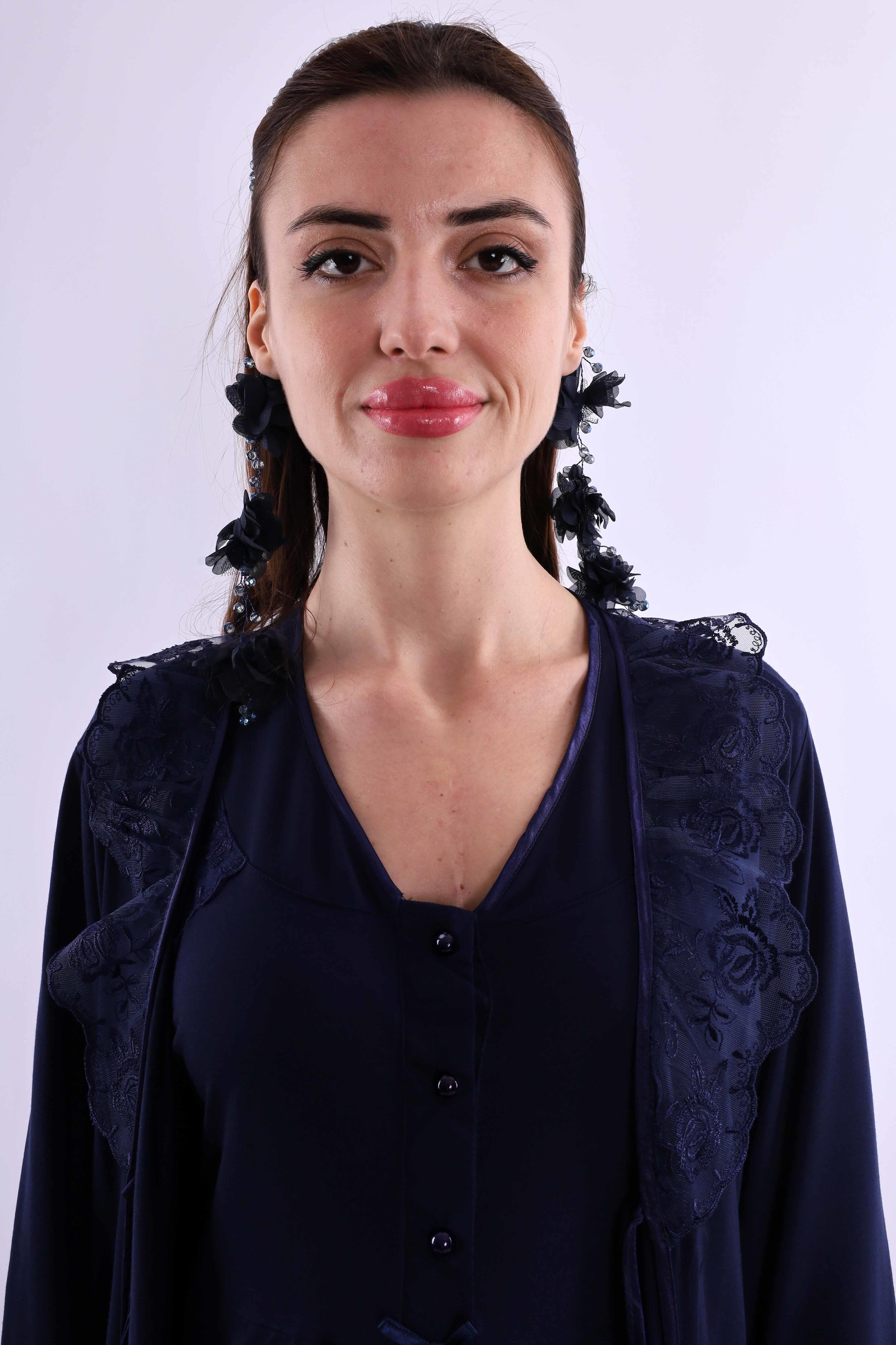 Effortt Lacivert Hamile Lohusa Set BYL224262