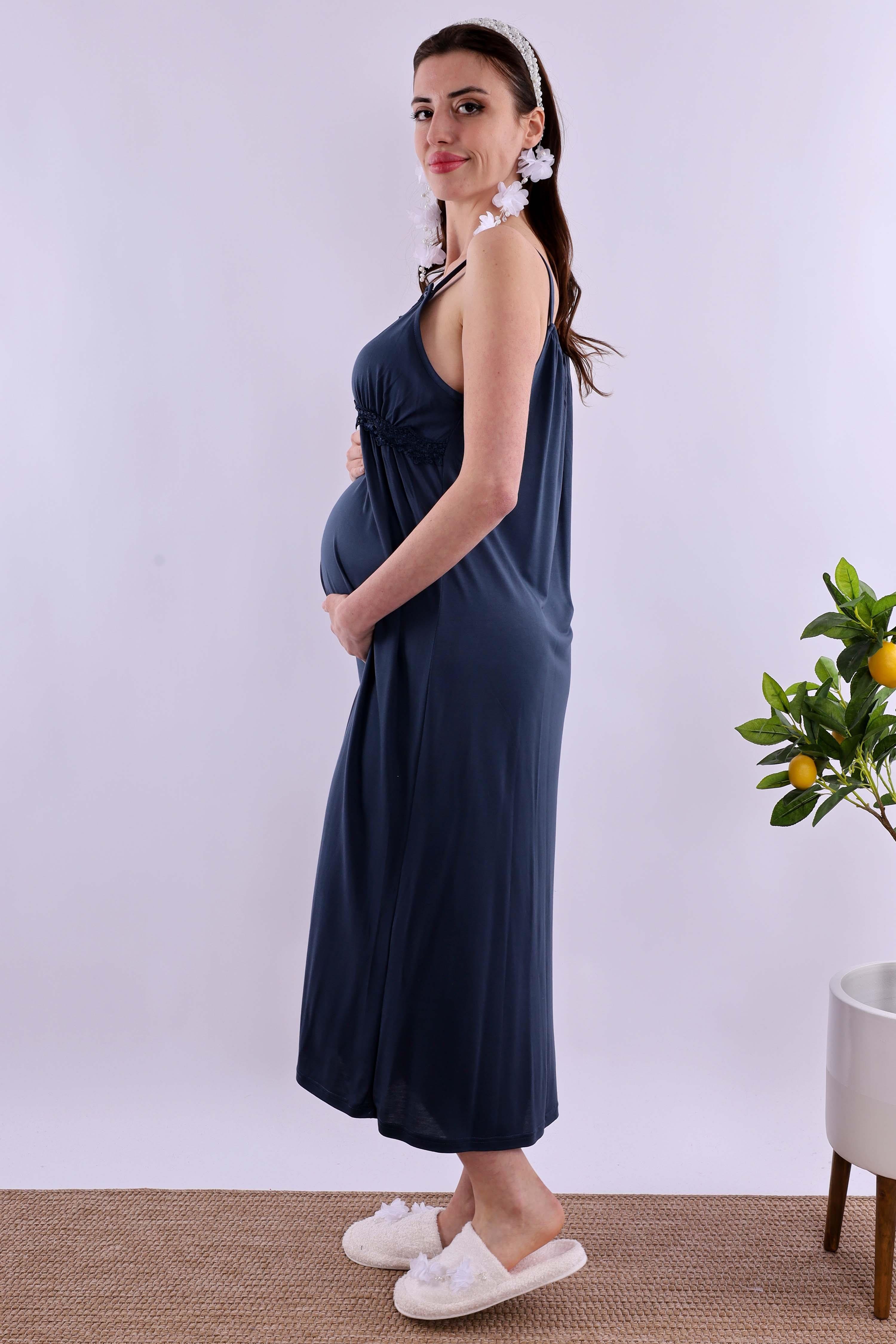 Effortt Lacivert Hamile Lohusa Set BYL290362