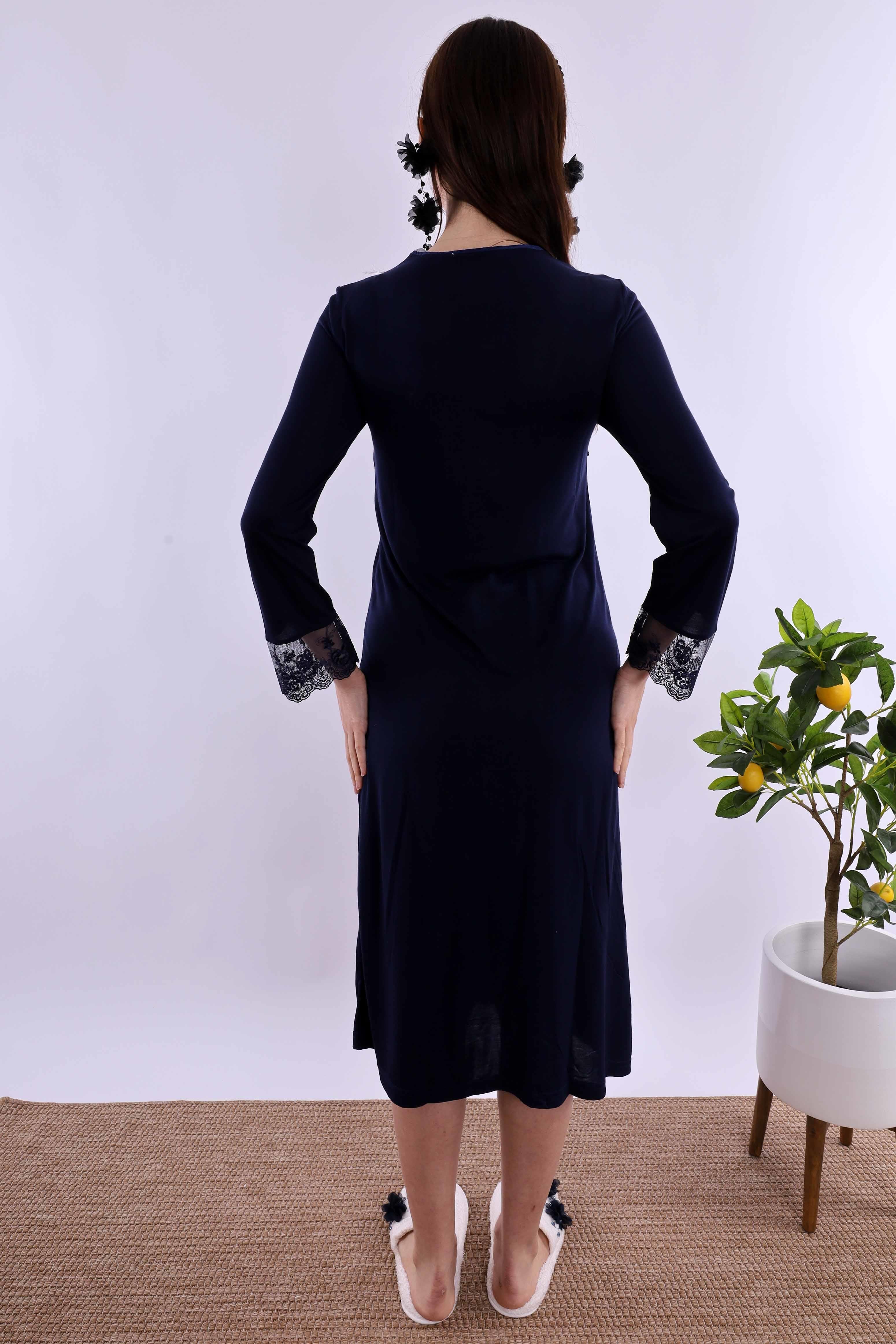 Effortt Lacivert Hamile Lohusa Set BYL224052