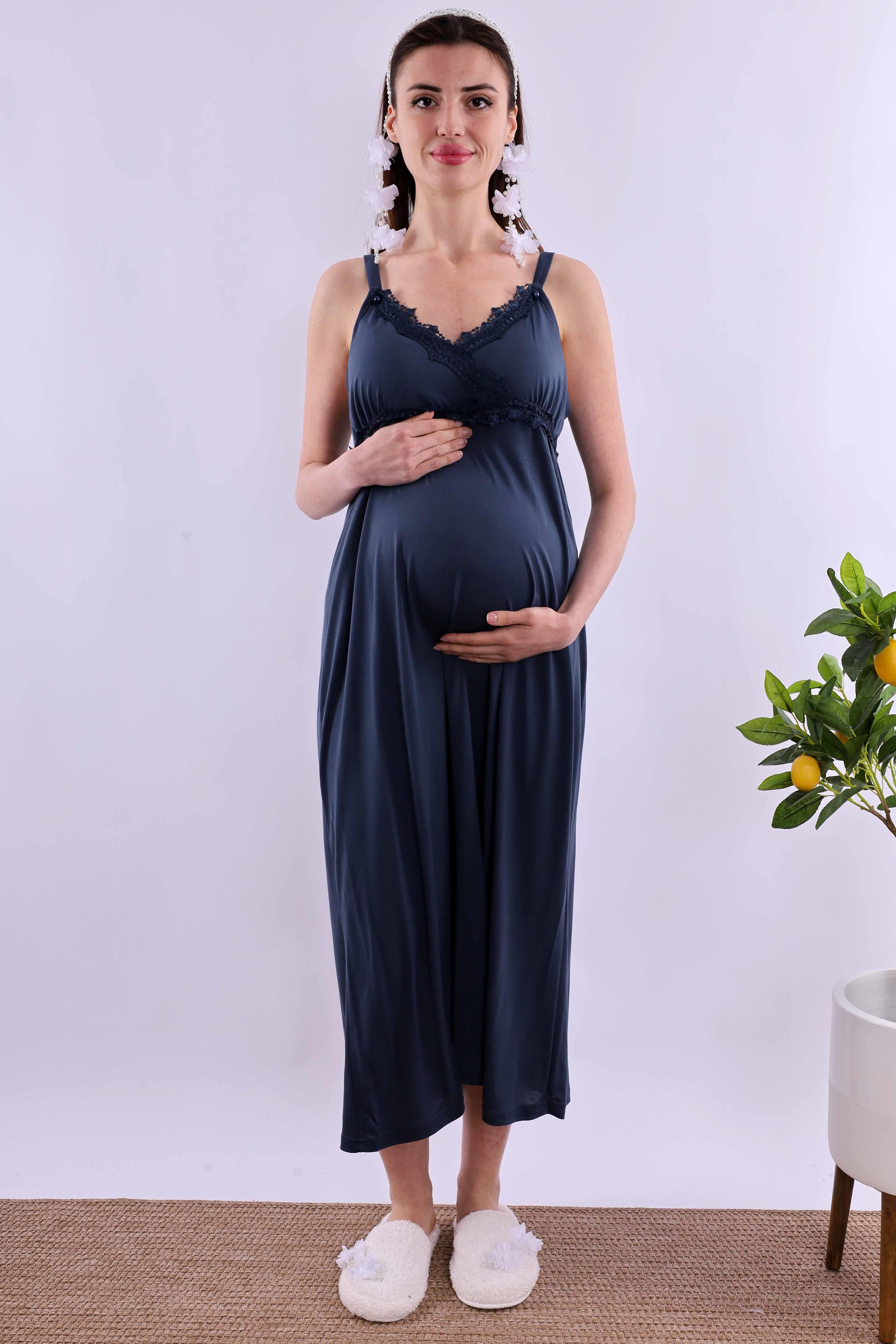 Effortt Lacivert Hamile Lohusa Set BYL290362