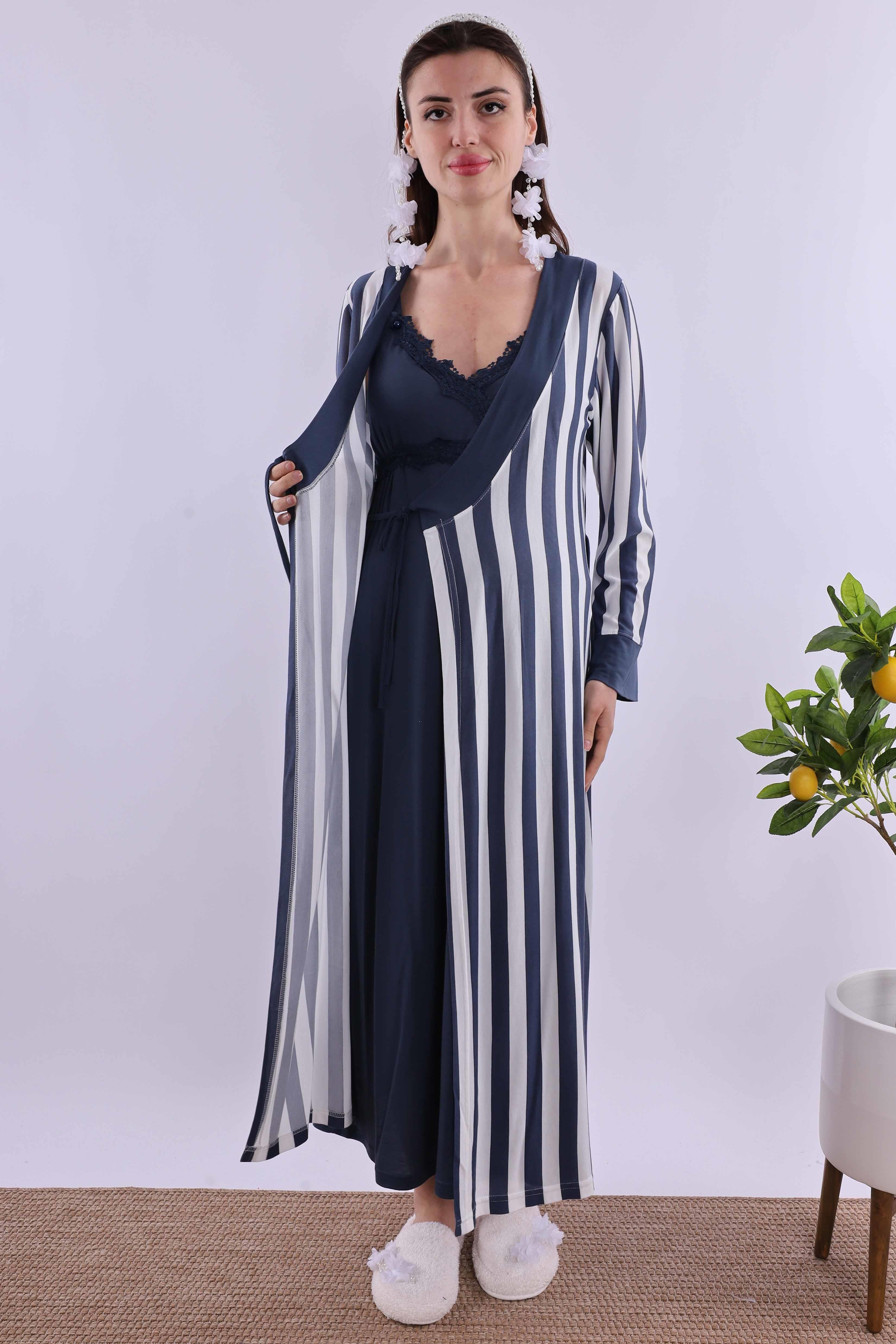 Effortt Lacivert Hamile Lohusa Set BYL290362