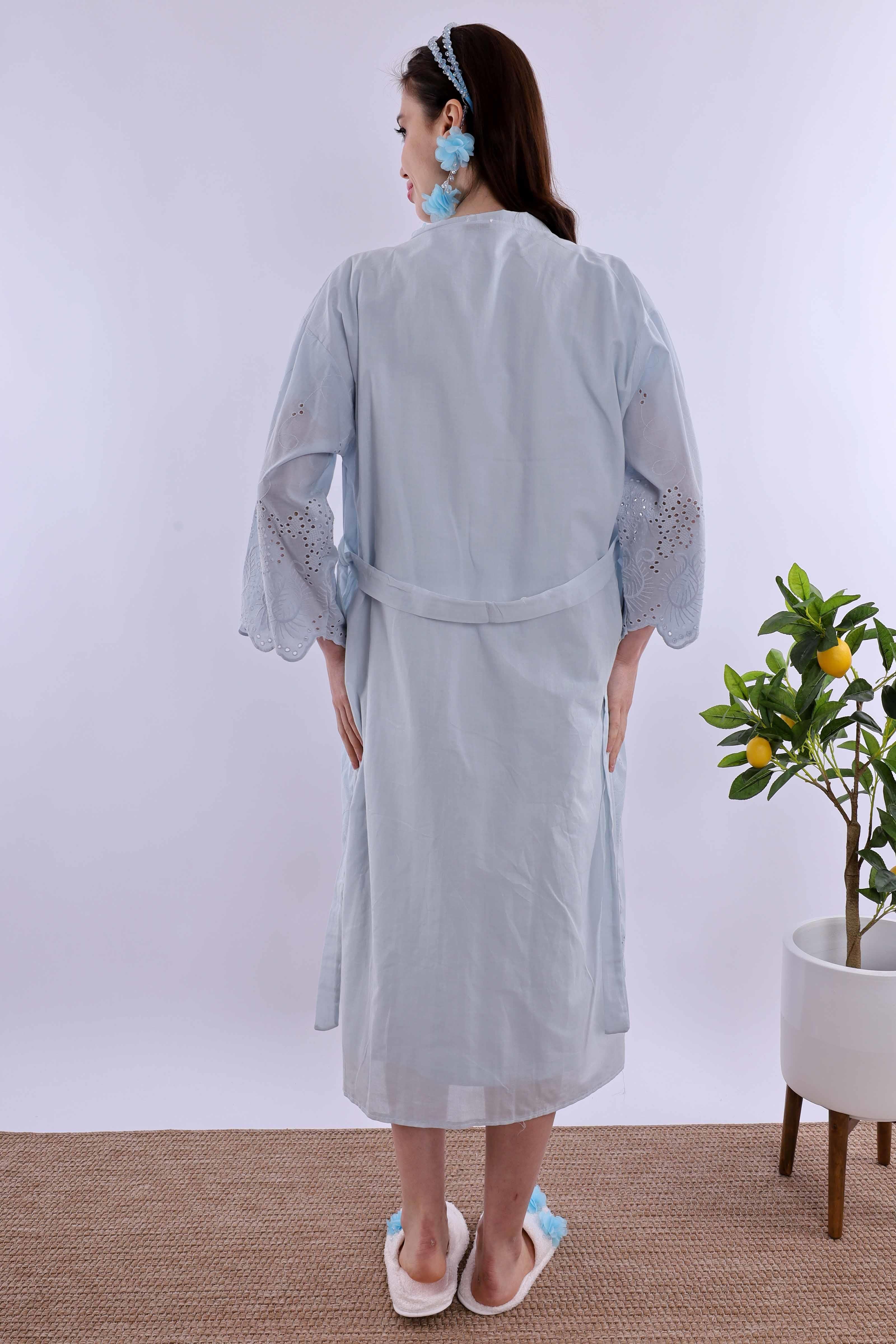 Effortt Mavi Fistolu Hamile Lohusa Set BYL290262