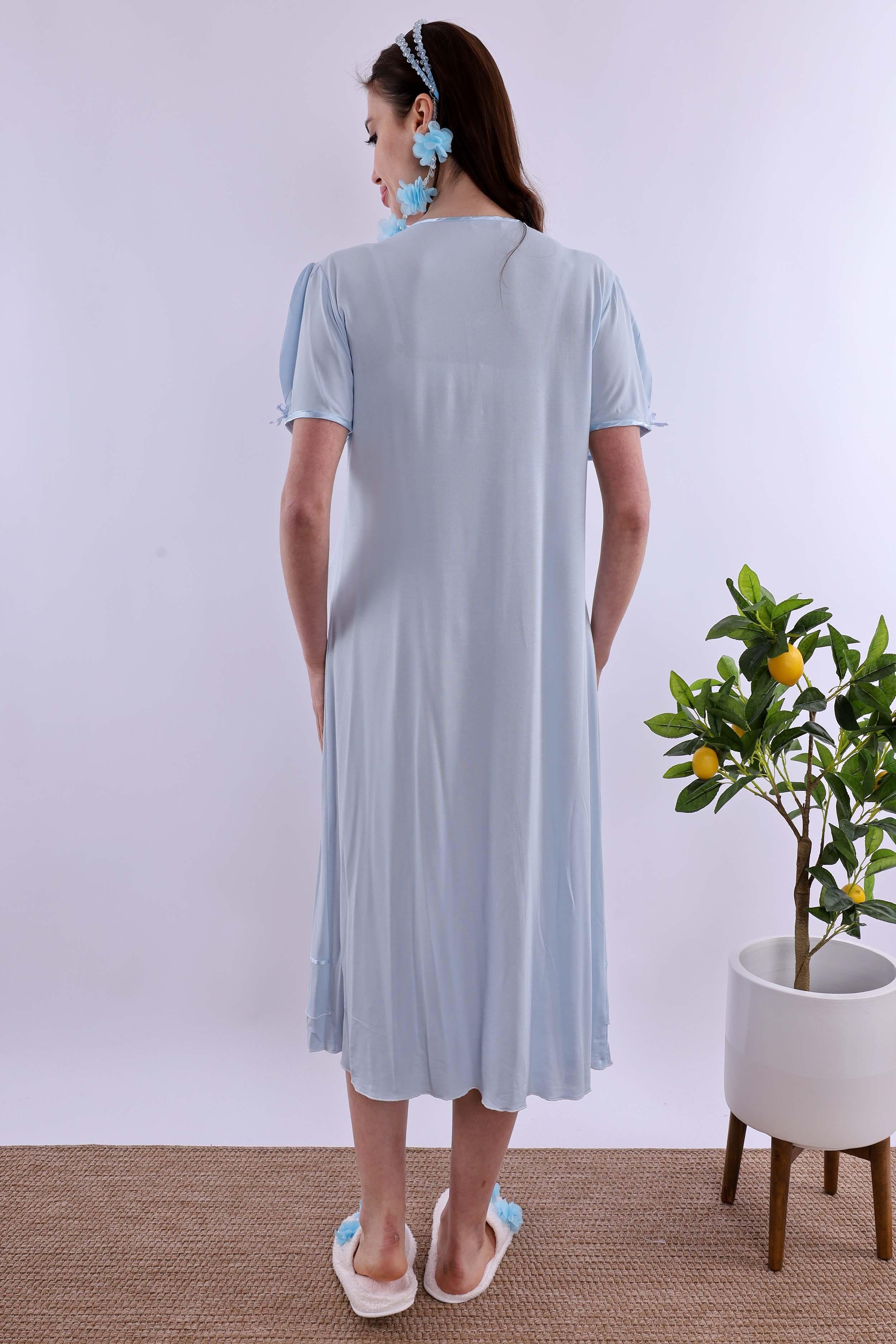 Effortt Mavi Hamile Lohusa Gecelik BYL280232