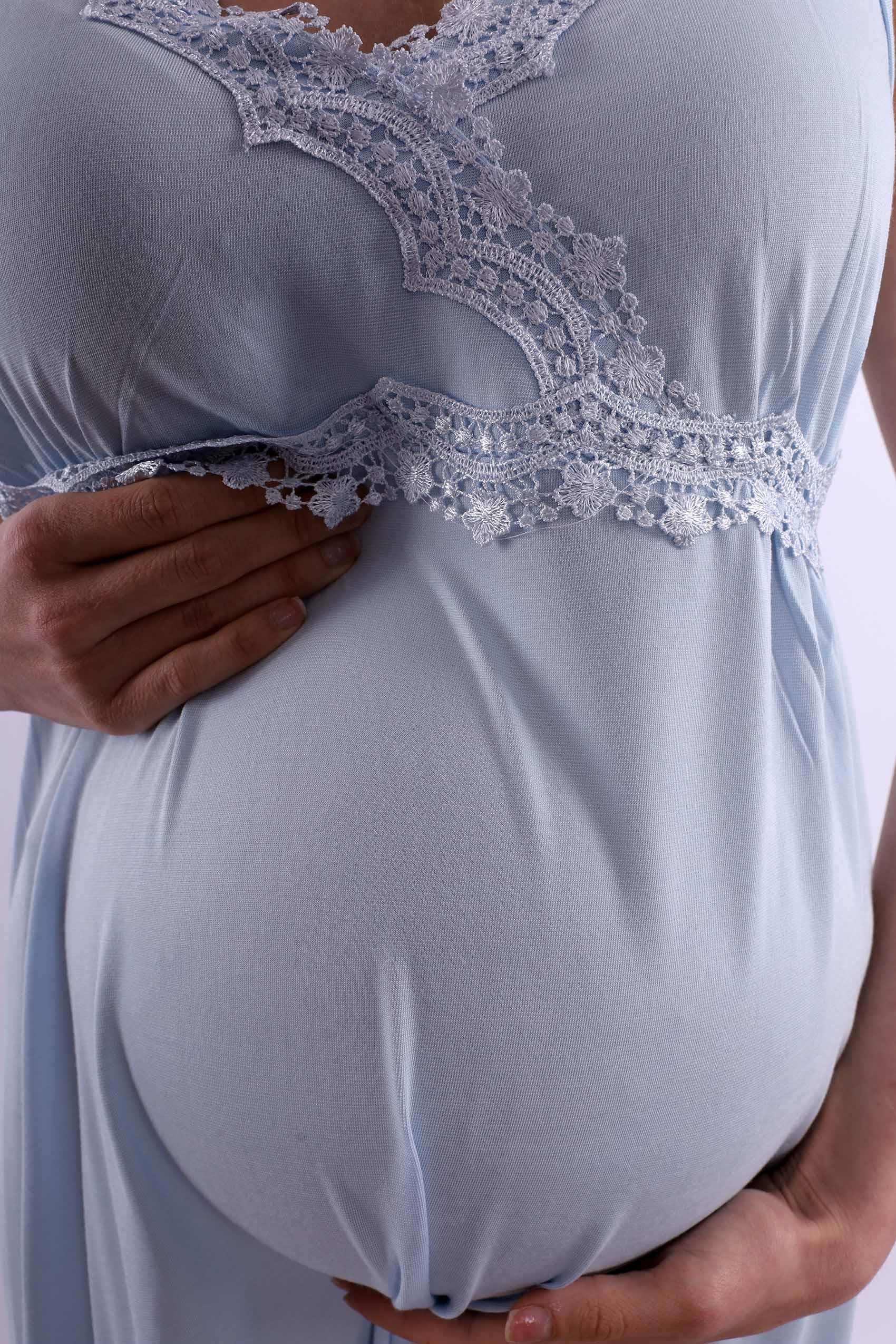 Effortt Mavi Hamile Lohusa Gecelik BYL290332