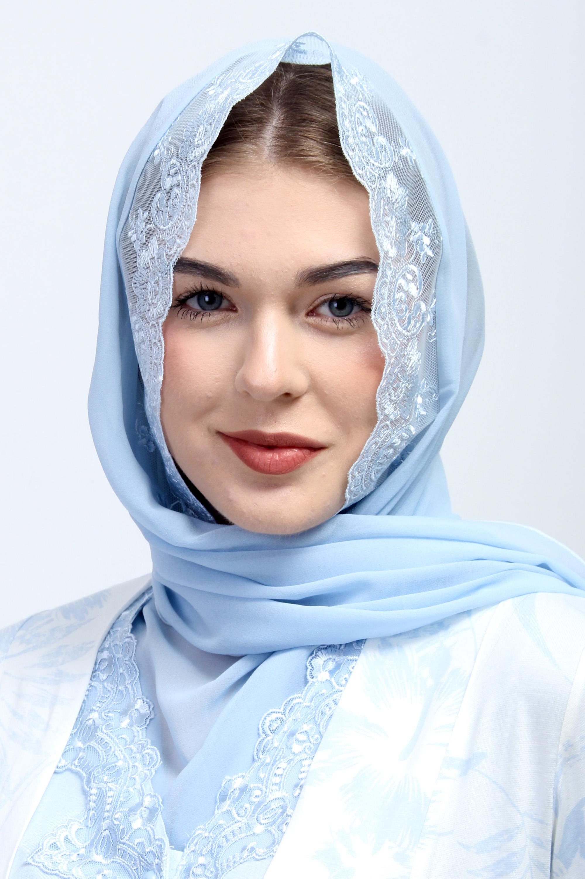 Effortt Mavi Hamile Lohusa Mevlüt Şifon Şal