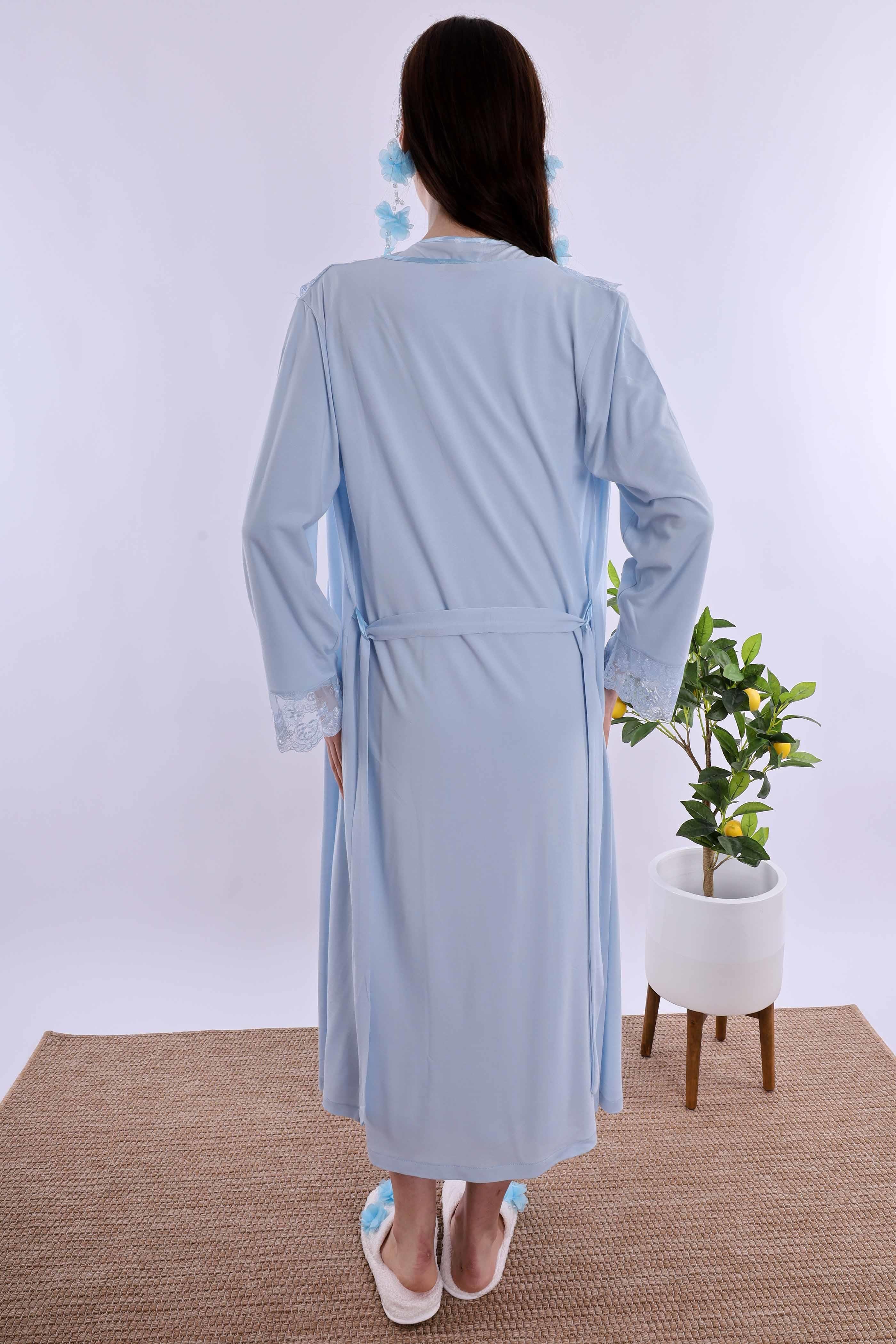 Effortt Mavi Hamile Lohusa Set BYL224052