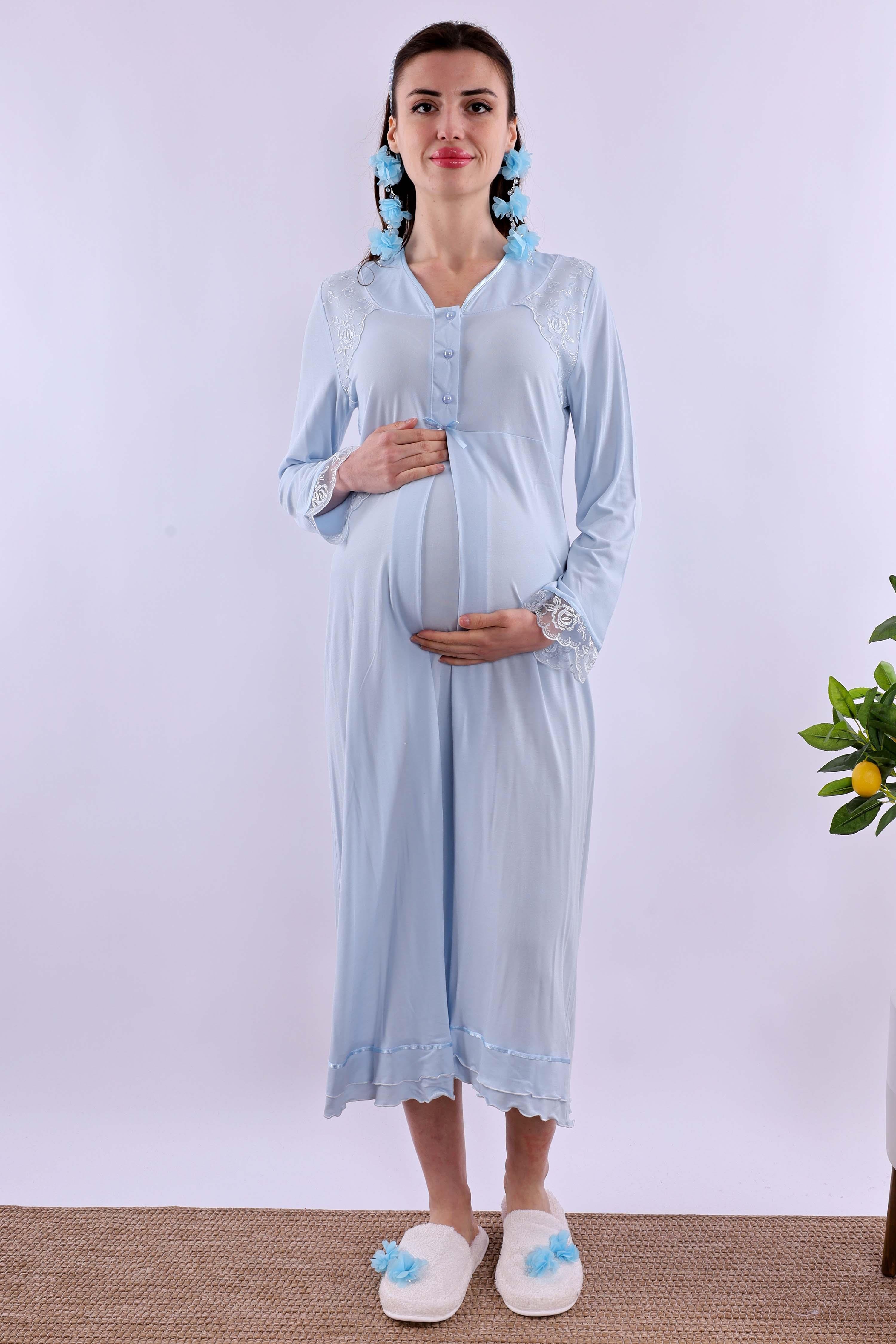 Effortt Mavi Hamile Lohusa Set BYL224262