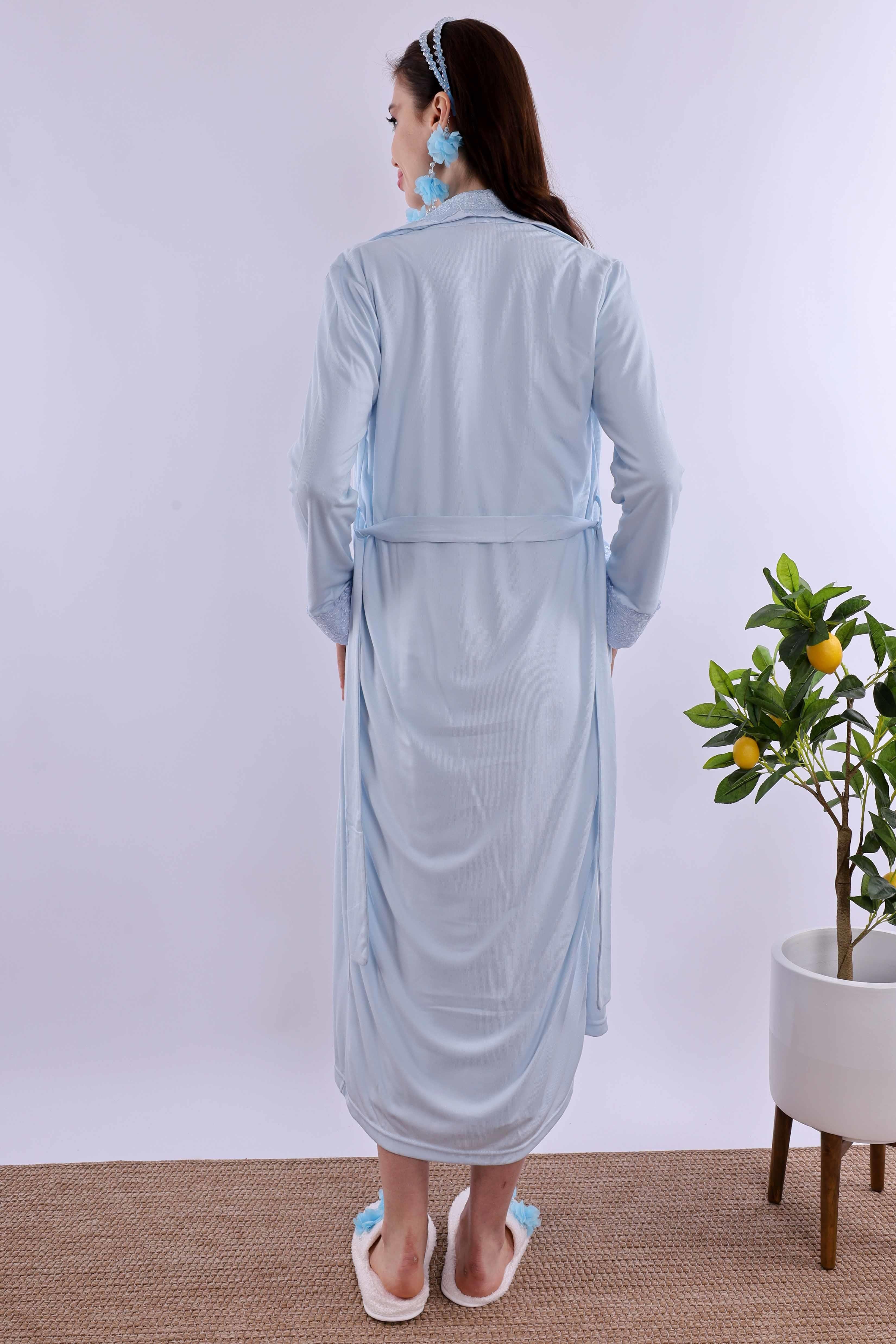 Effortt Mavi Hamile Lohusa Set BYL240362