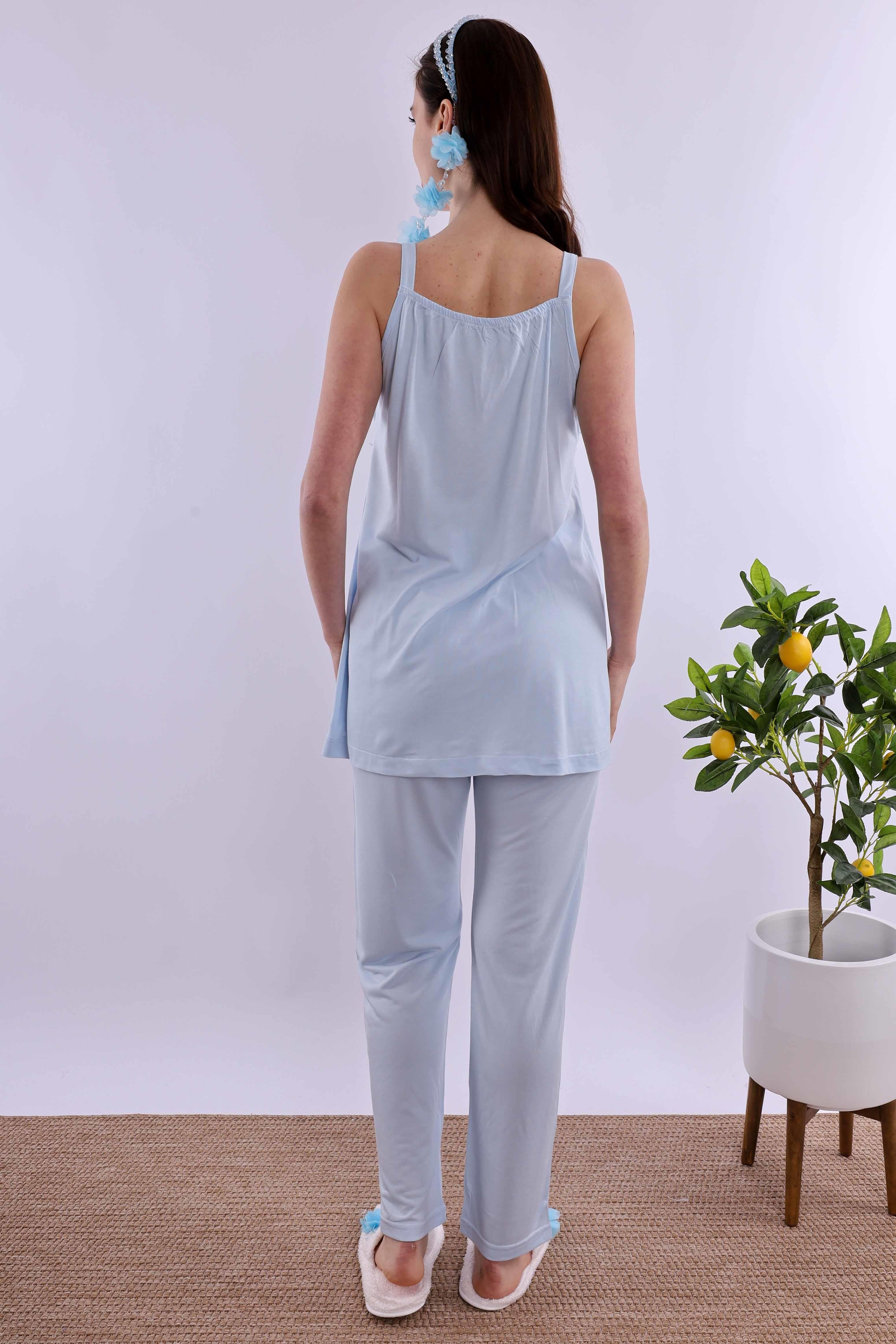 Effortt Mavi Hamile Lohusa Set BYL290362