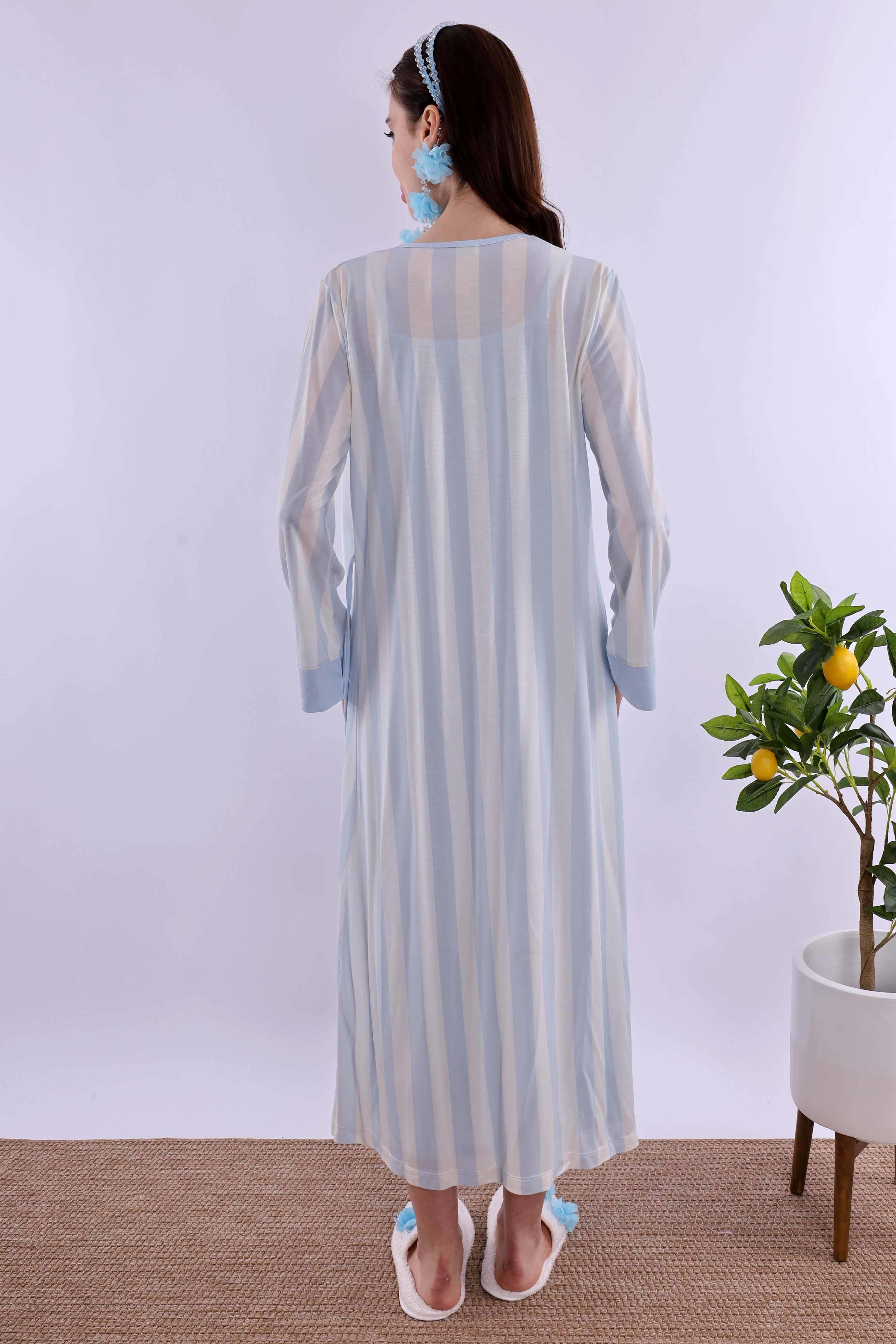 Effortt Mavi/Ekru Hamile Lohusa Set BYL290362