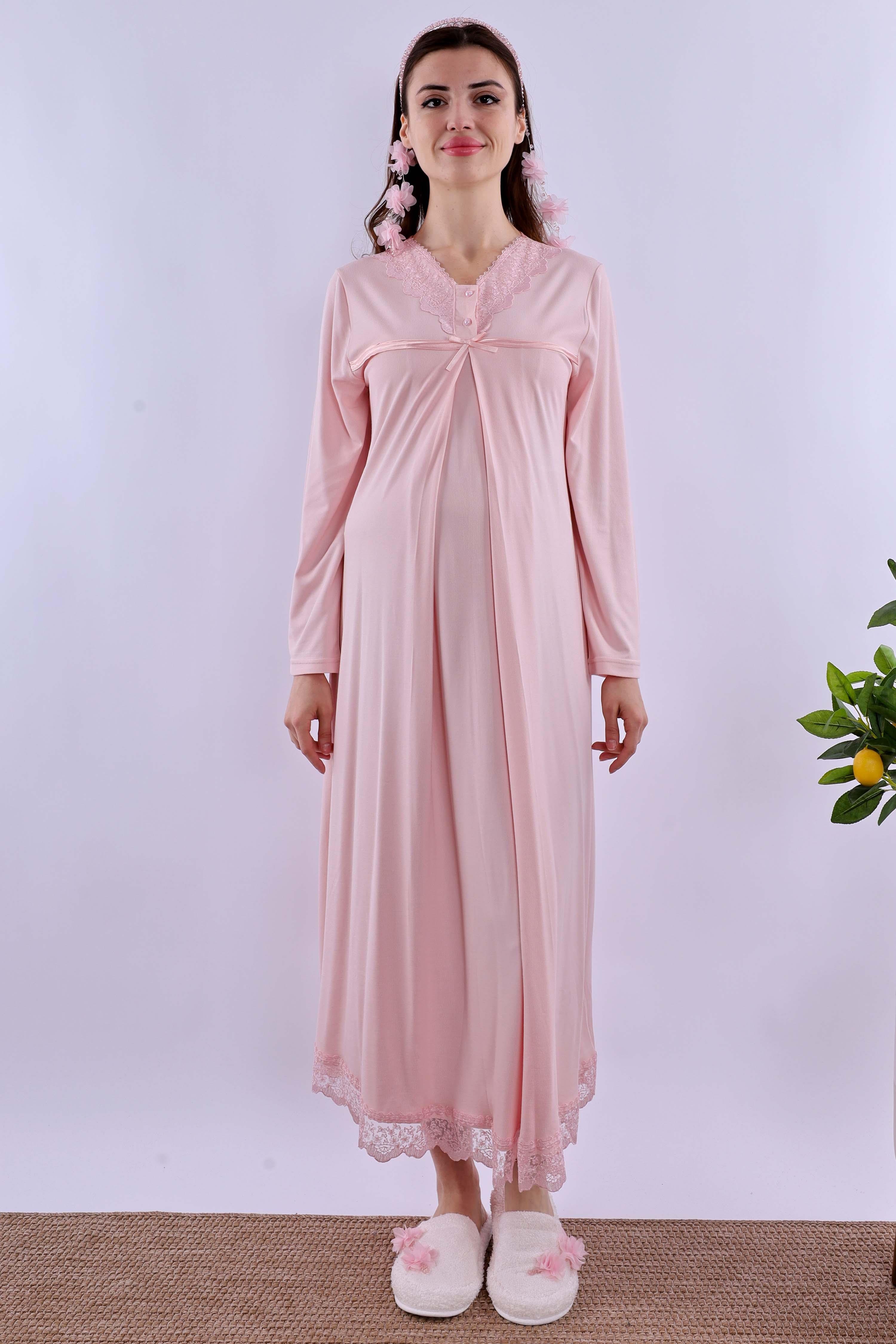 Effortt Pembe Hamile Lohusa Gecelik BYL240332