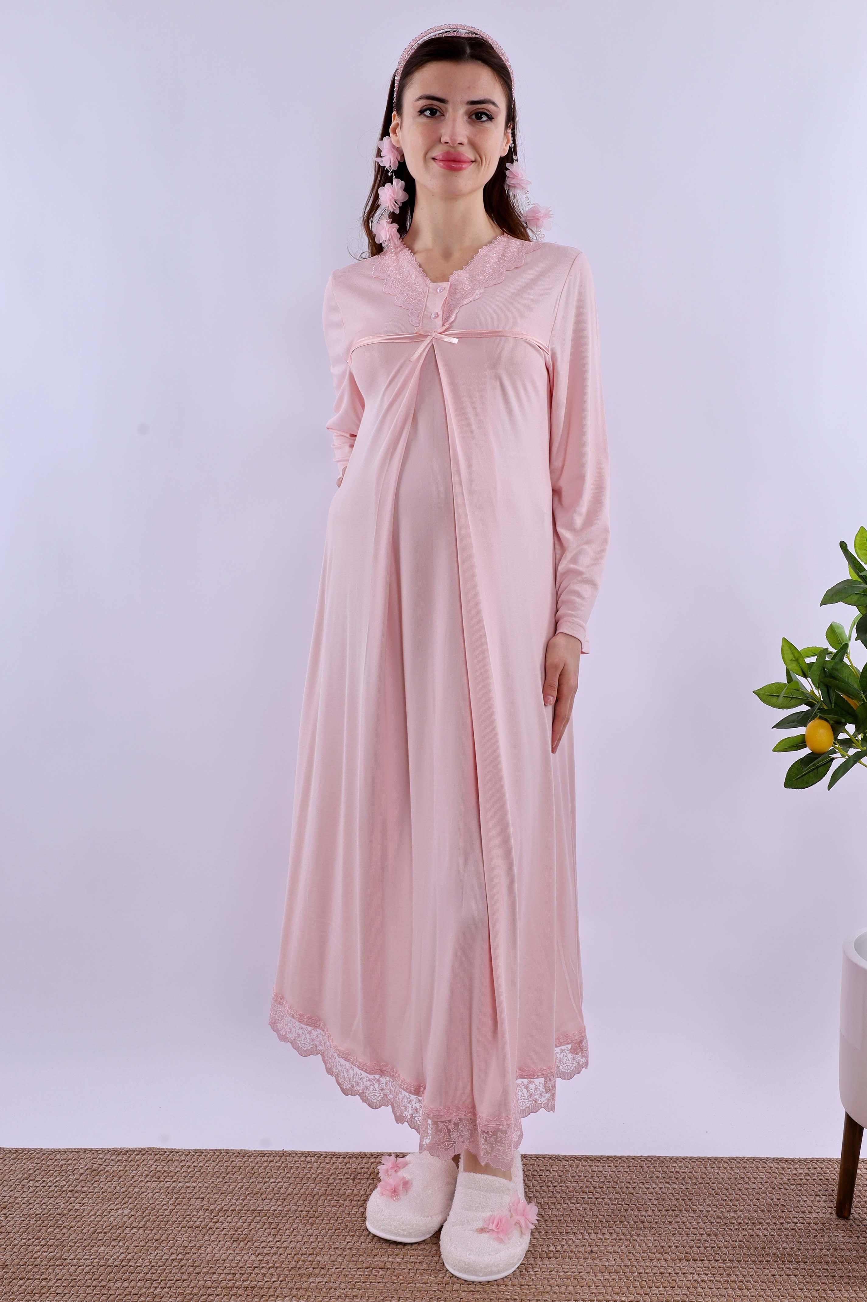 Effortt Pembe Hamile Lohusa Gecelik BYL240332