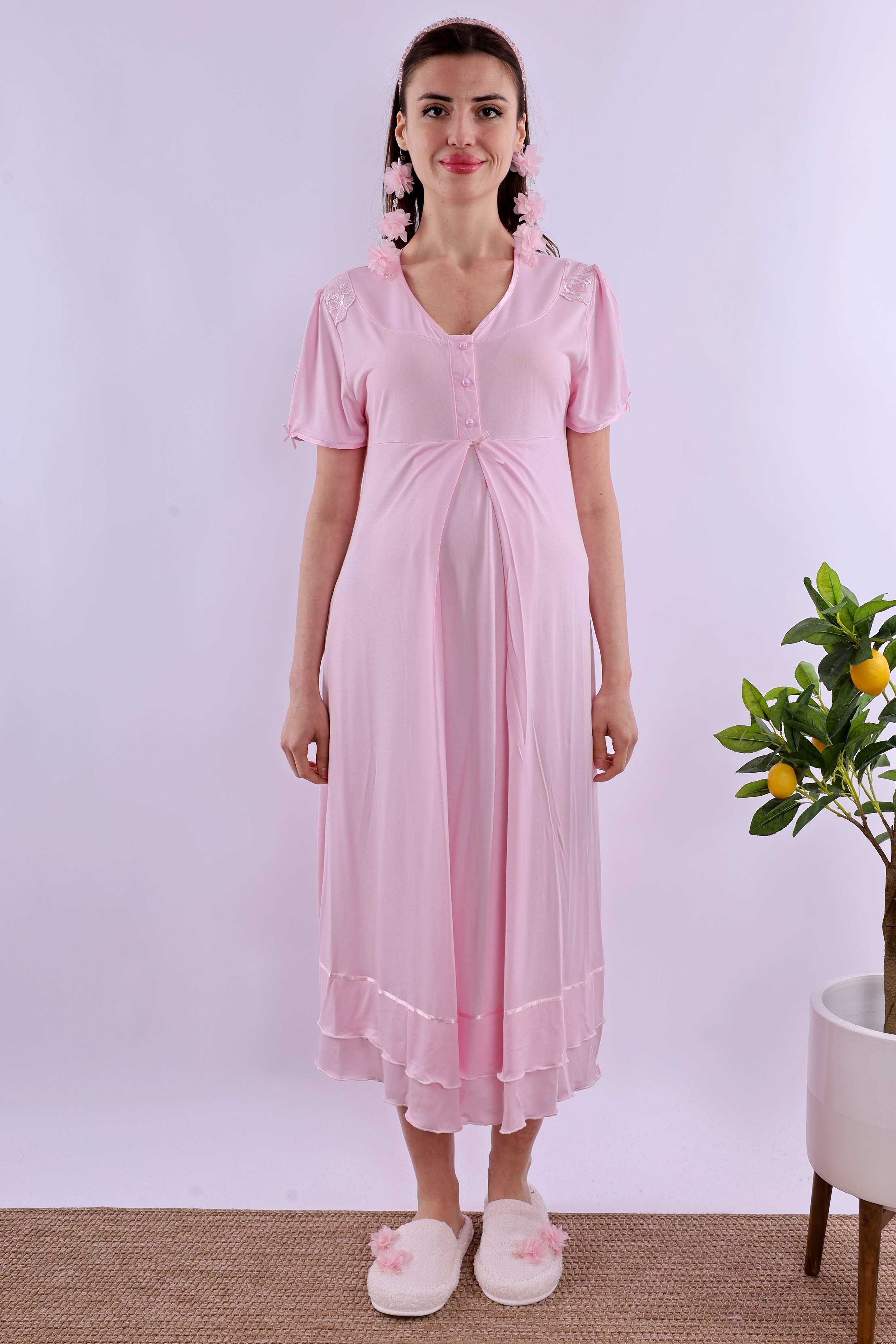 Effortt Pembe Hamile Lohusa Gecelik BYL280232