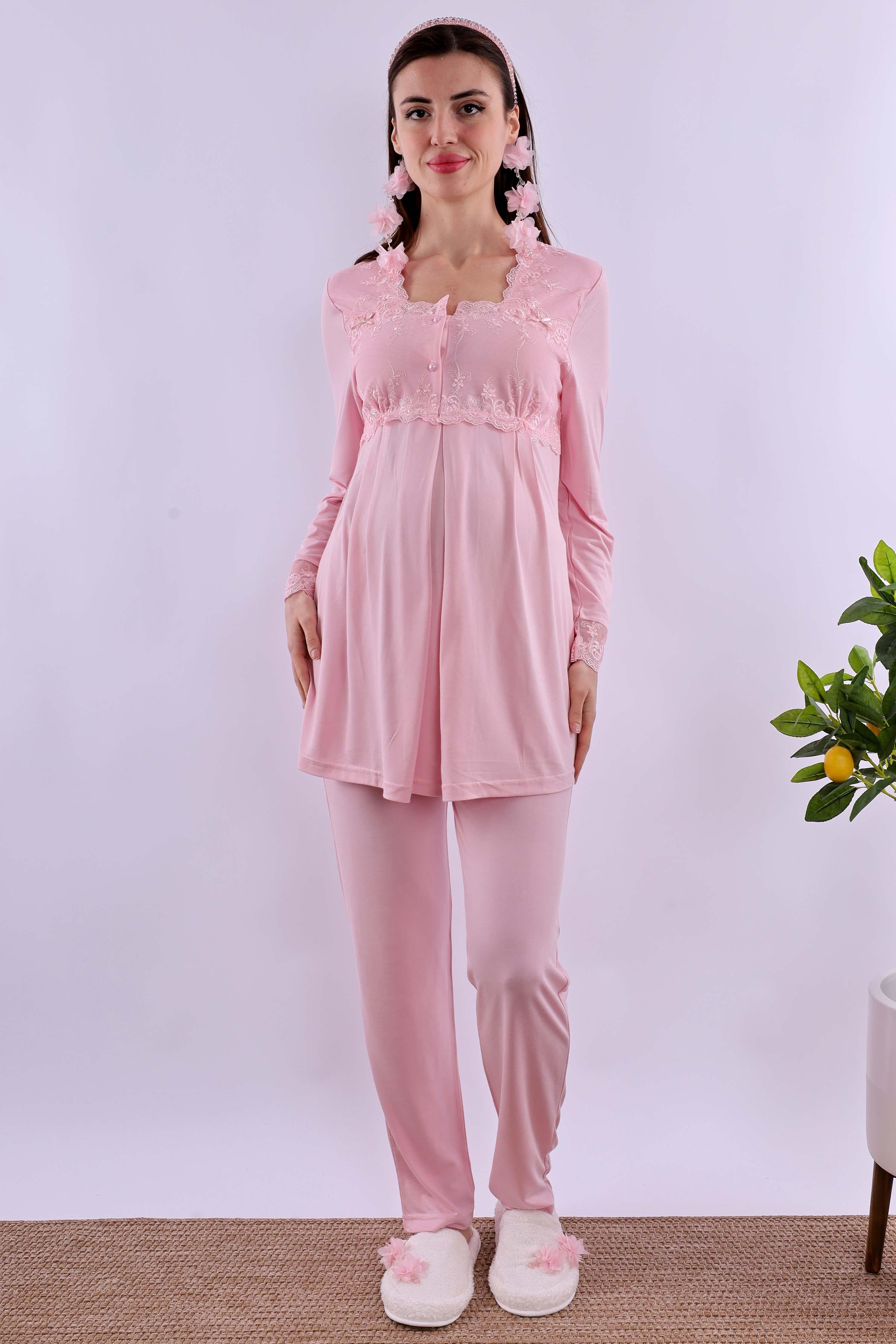 Effortt Pembe Hamile Lohusa Pijama Takımı BYL224032