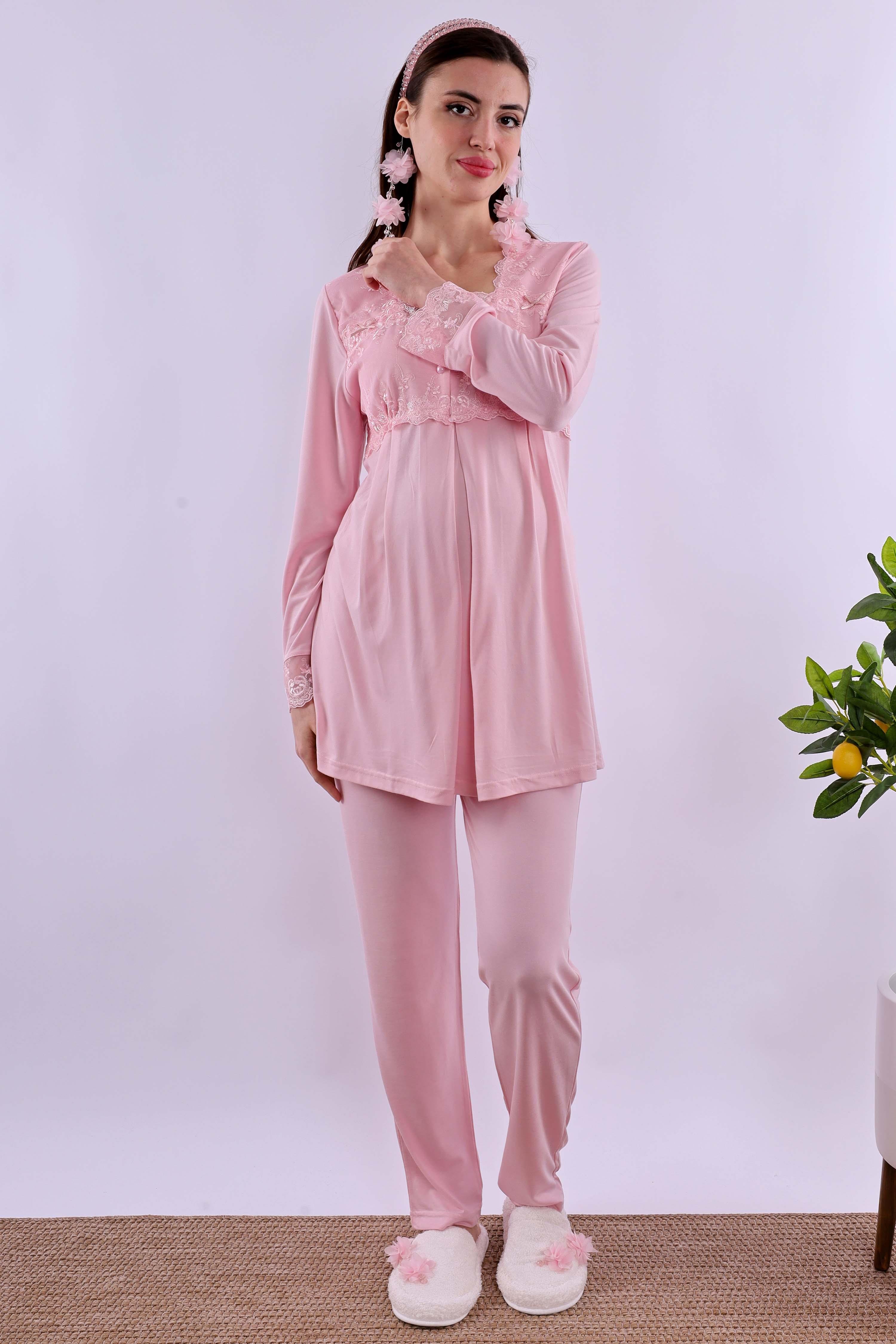 Effortt Pembe Hamile Lohusa Pijama Takımı BYL224032