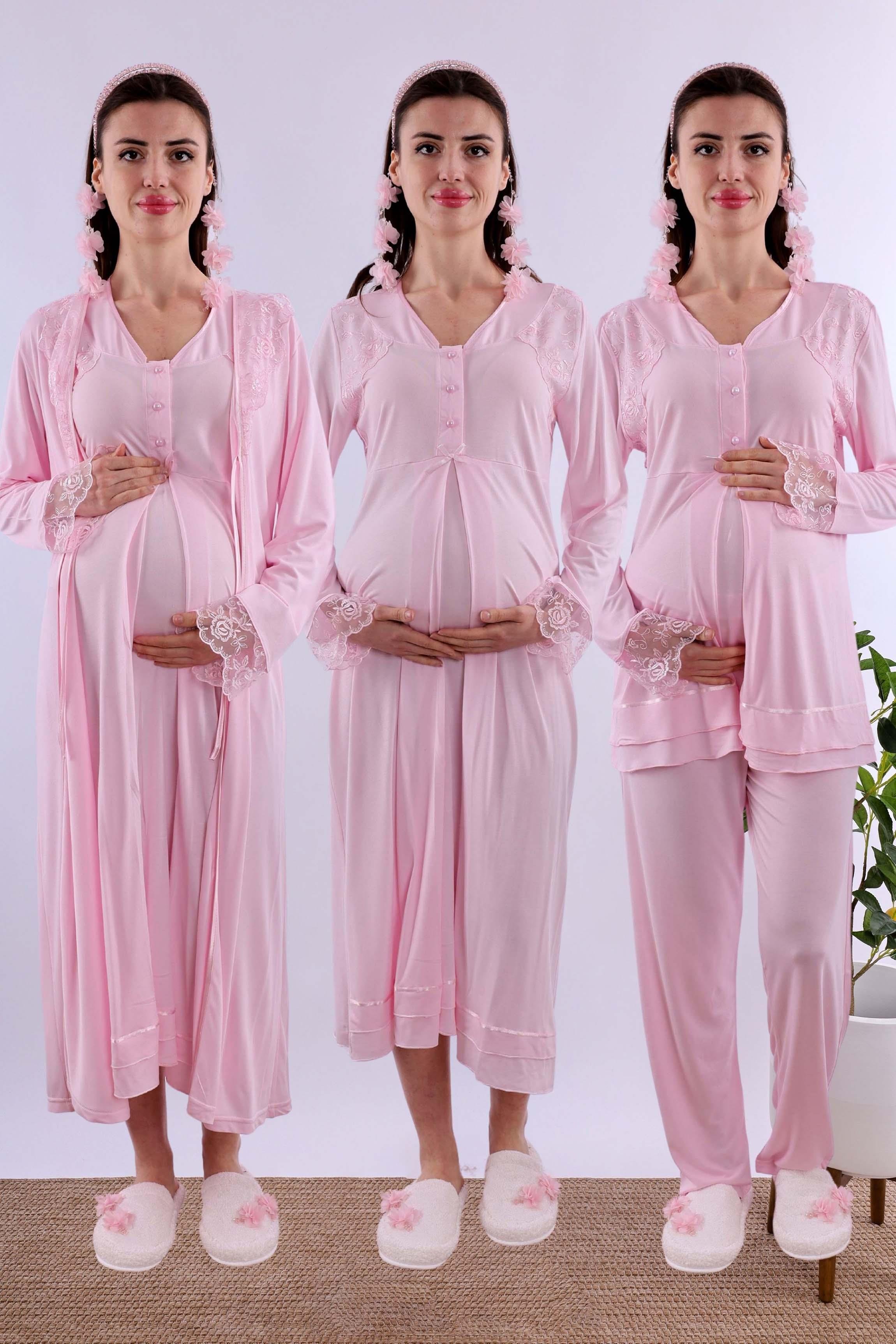 Effortt Pembe Hamile Lohusa Set BYL224262