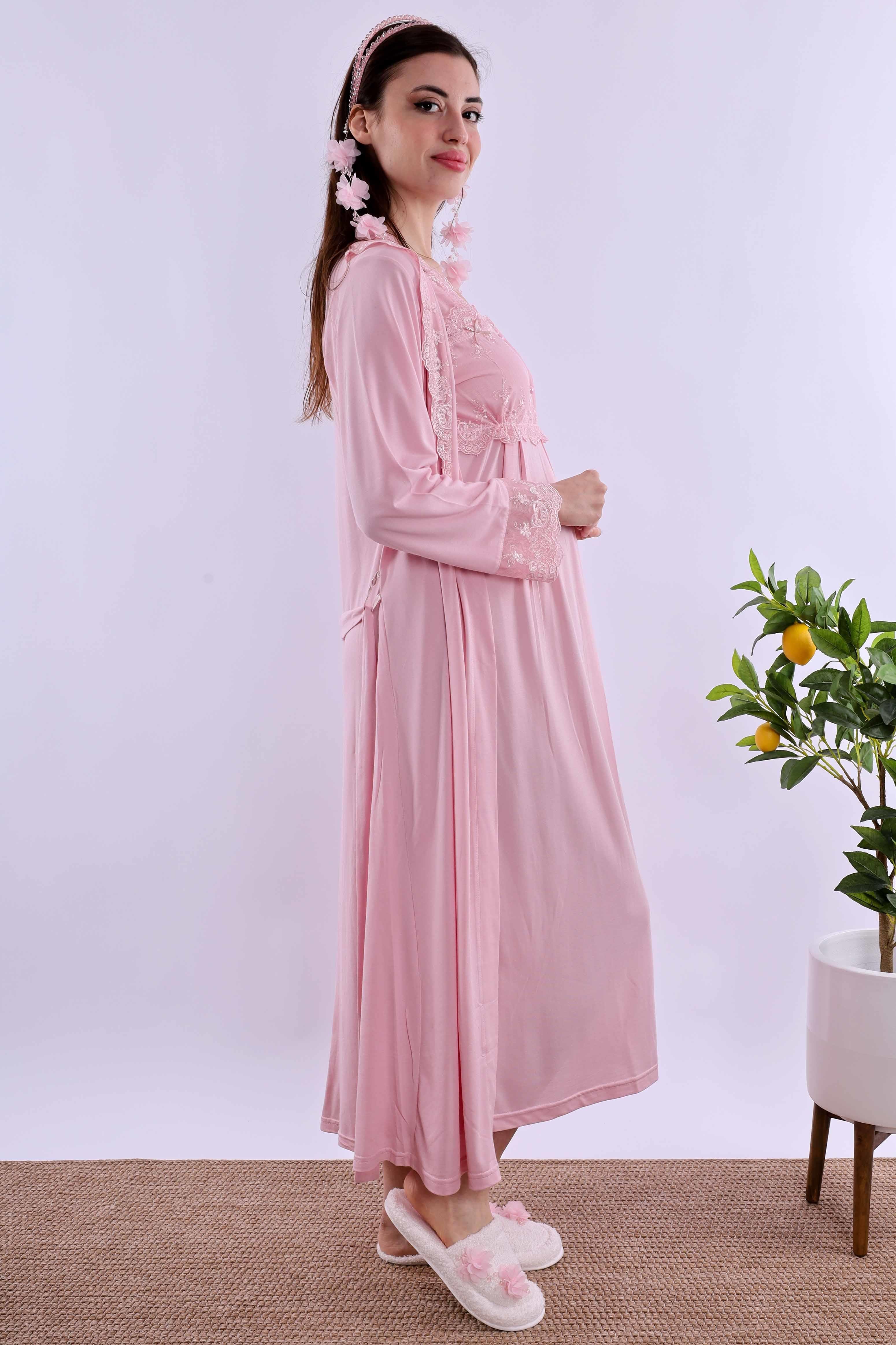 Effortt Pembe Hamile Lohusa Set BYL224052