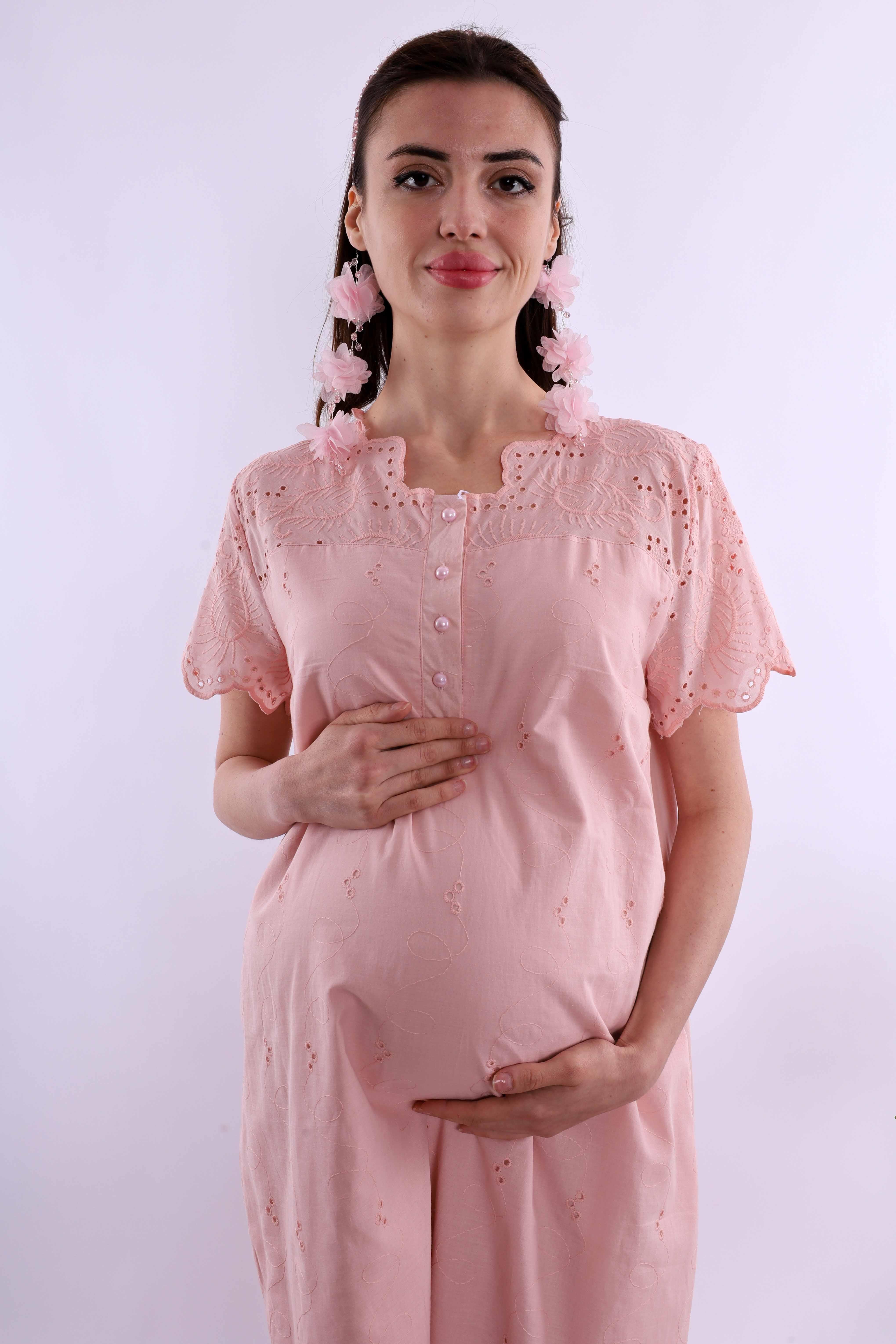 Effortt Pudra Fistolu Hamile Lohusa Gecelik BYL290232