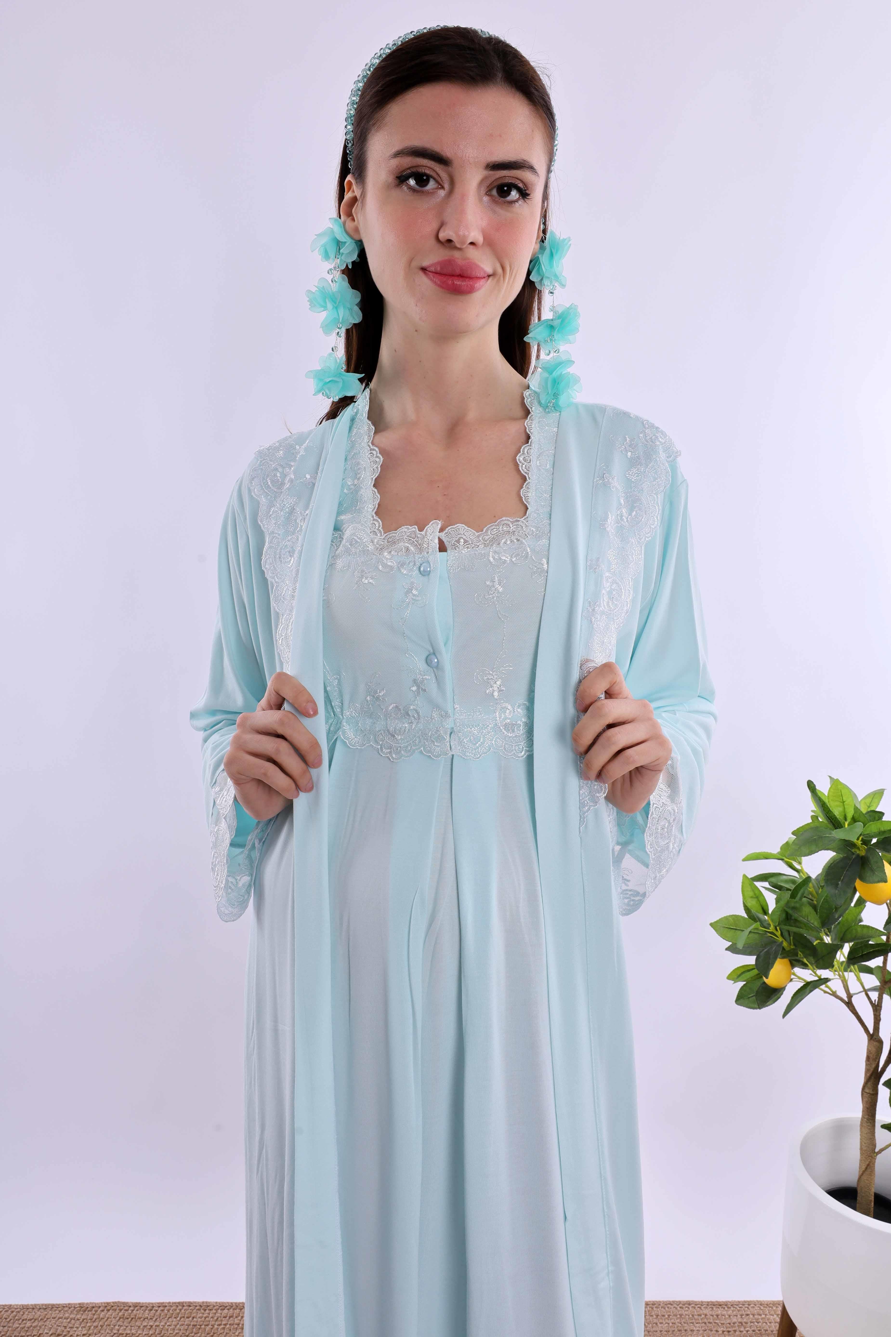 Effortt Turkuaz Hamile Lohusa Set BYL224052