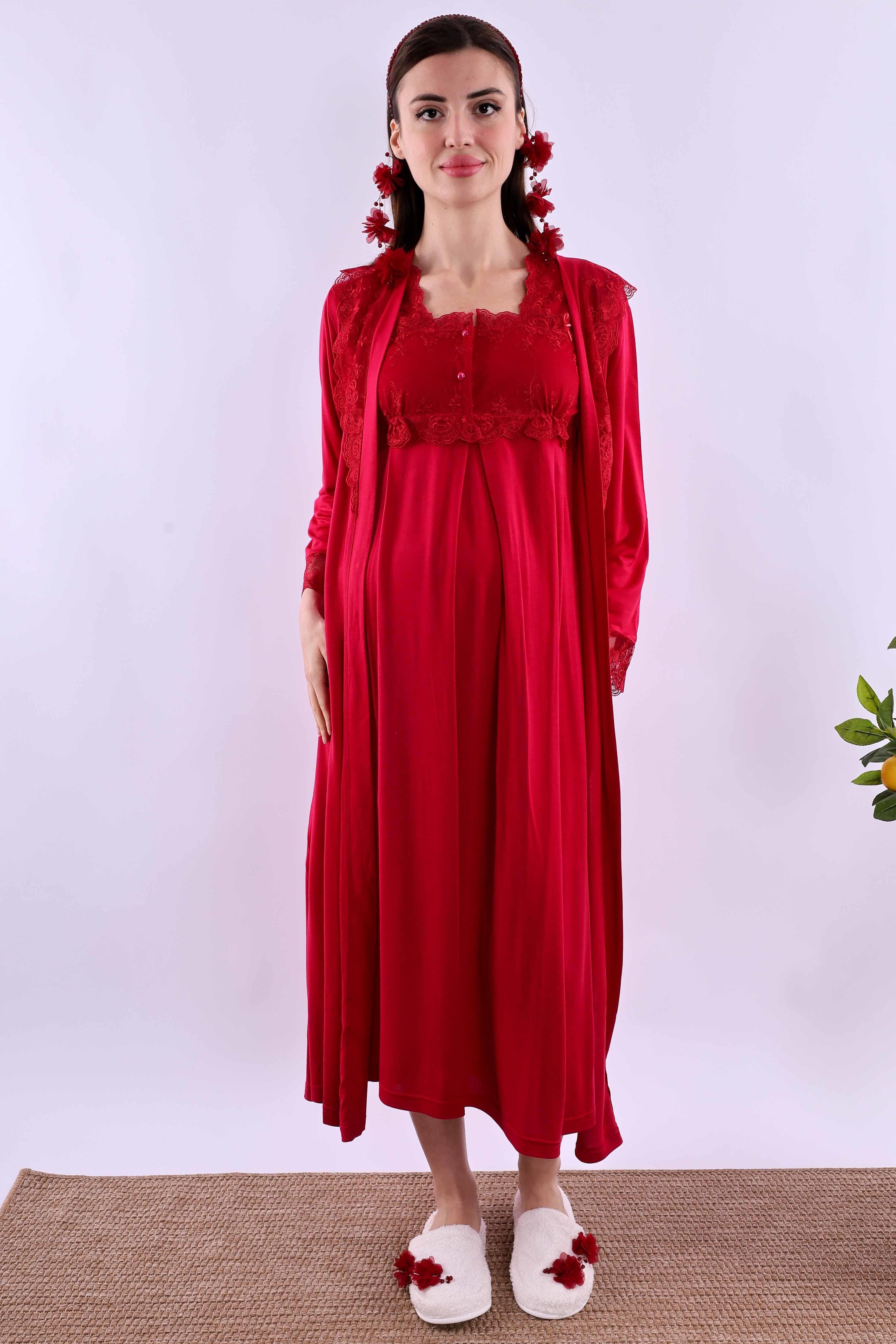 Effortt Vişne Hamile Lohusa Set BYL224052