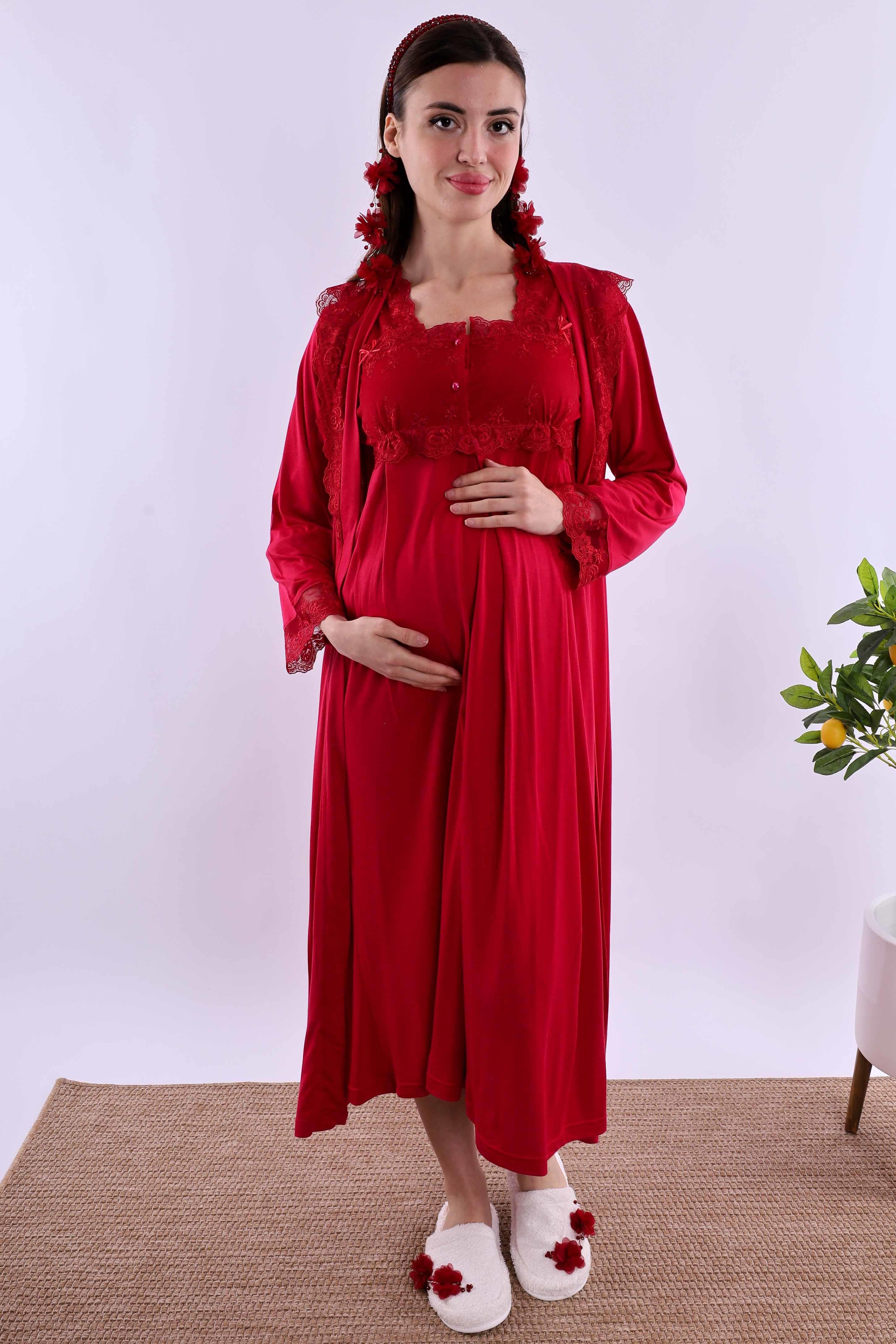 Effortt Vişne Hamile Lohusa Set BYL224052