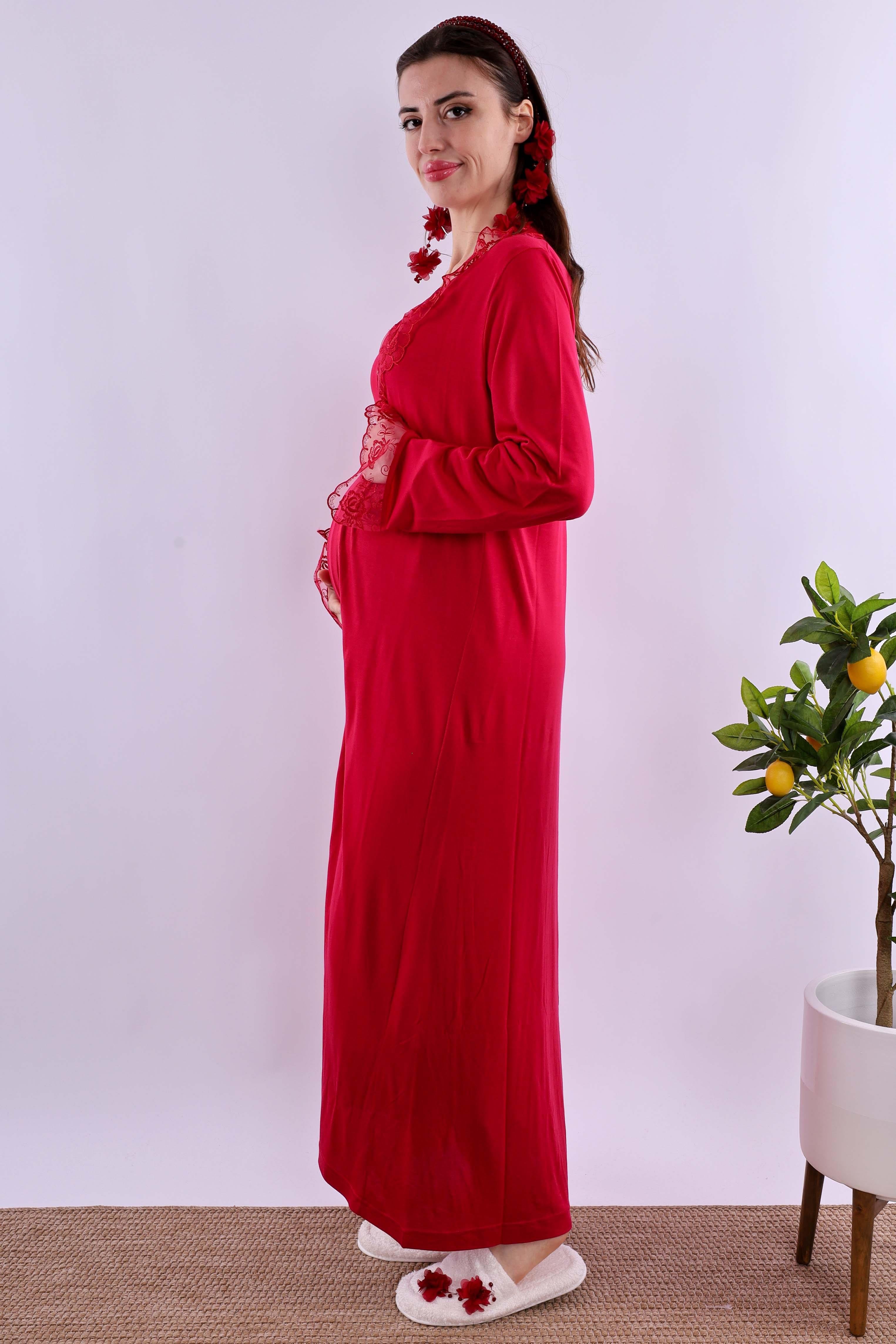 Effortt Vişne Hamile Lohusa Set BYL280262