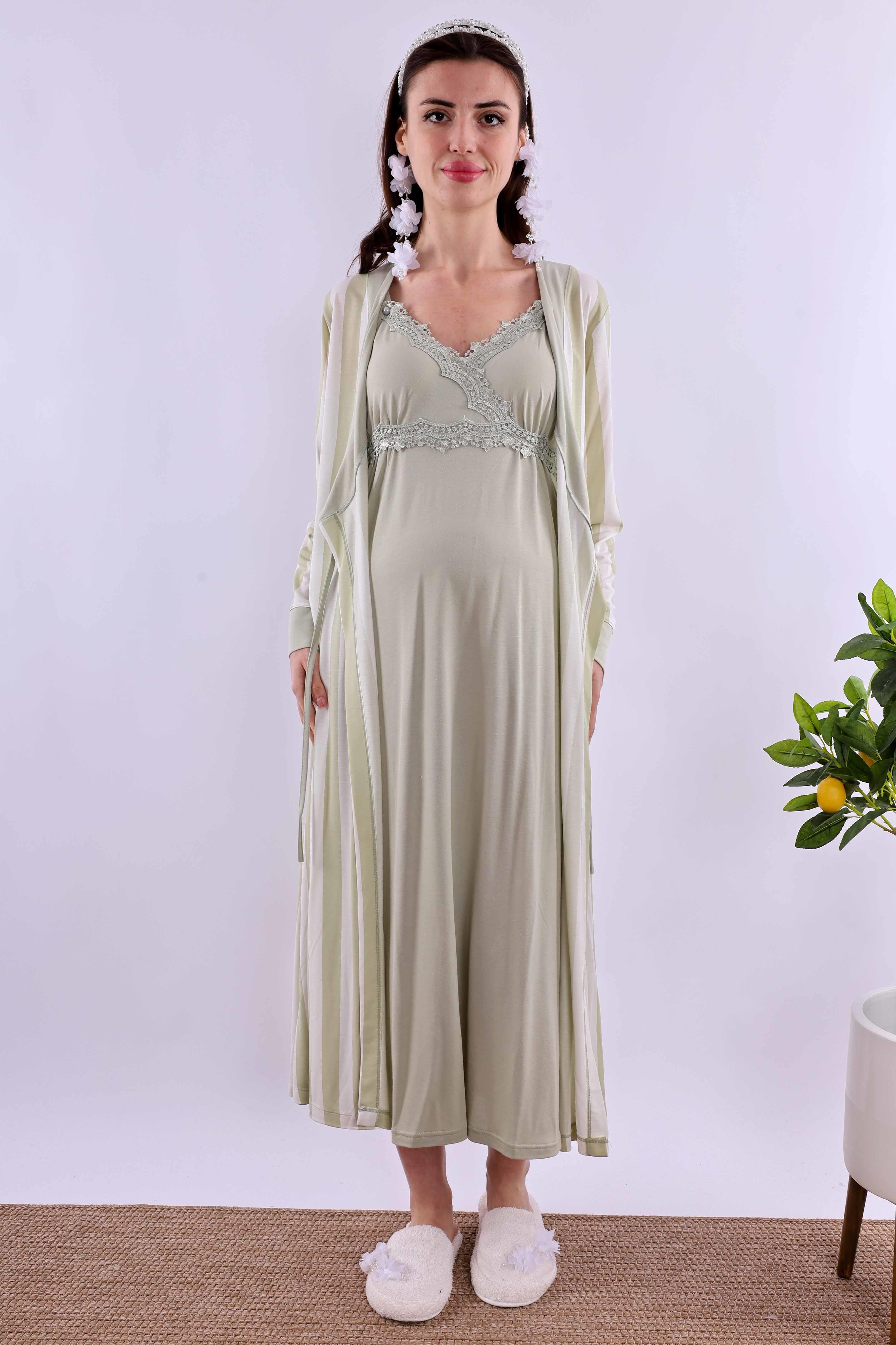 Effortt Yeşil Hamile Lohusa Set BYL290362