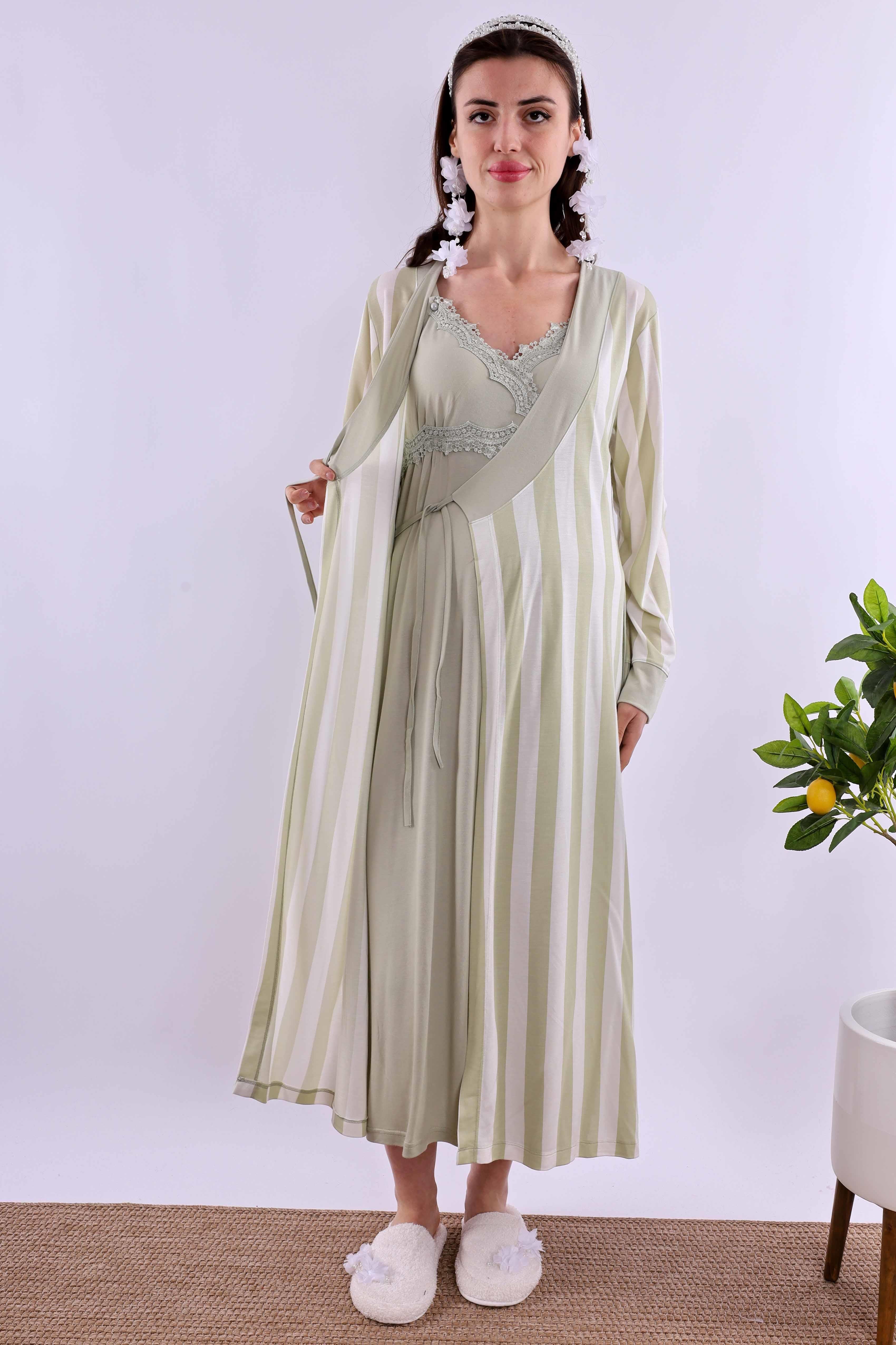 Effortt Yeşil Hamile Lohusa Set BYL290362