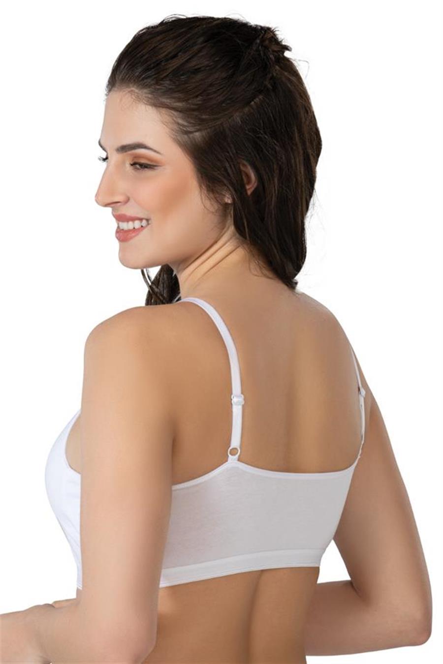 Emay 1423 Beyaz Modal Cotton Kaplı Büstiyer