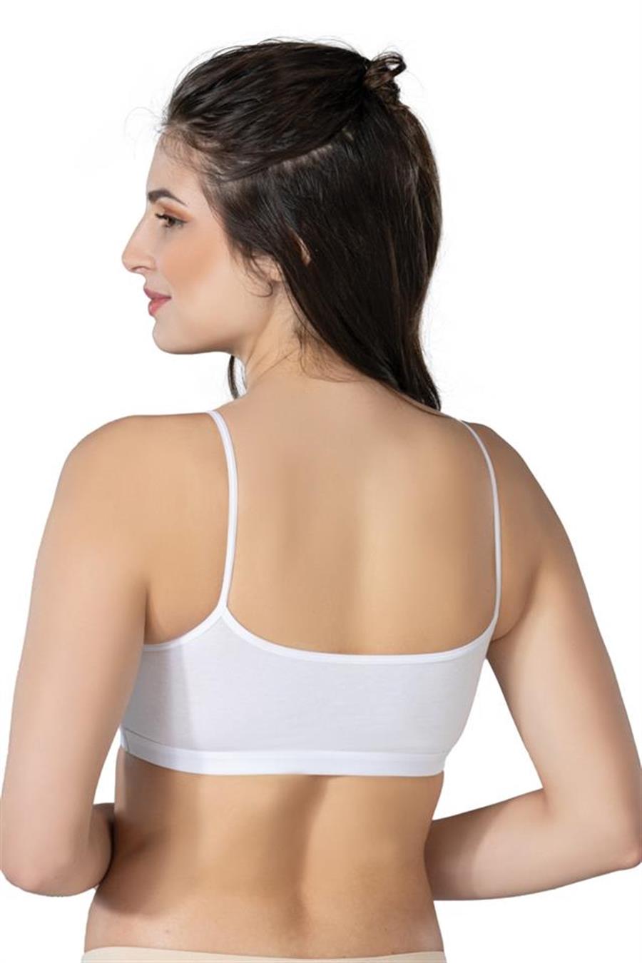 Emay 1425 Beyaz Modal Cotton Pedli Büstiyer