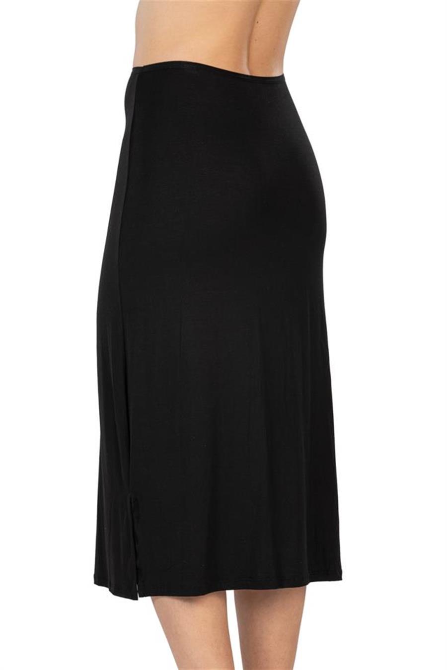 Emay 1439 Siyah Modal Cotton Uzun Jüpon