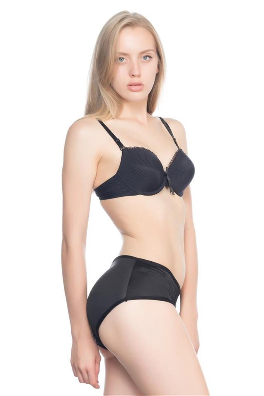 Emay 2001 Siyah Popo Şekillendirici Slip Külot