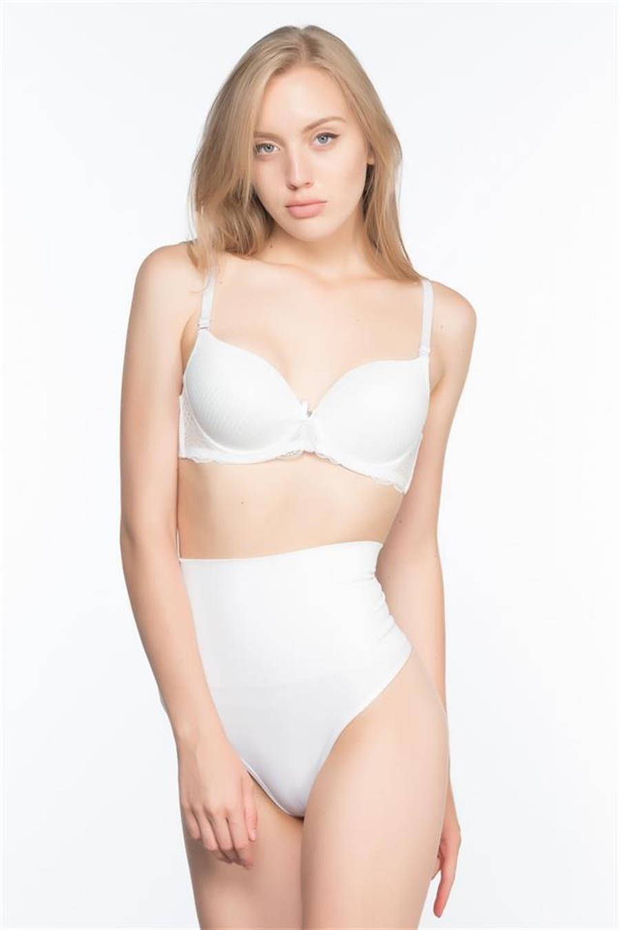 Emay 2020 Beyaz Double String Korse