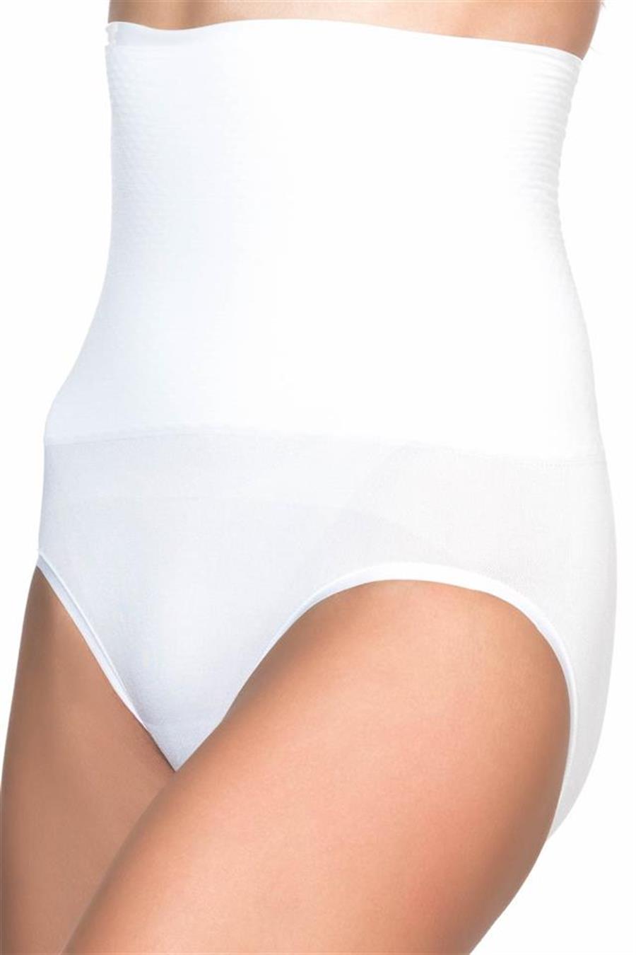 Emay 2029 Beyaz Masajlı Double Slip Korse