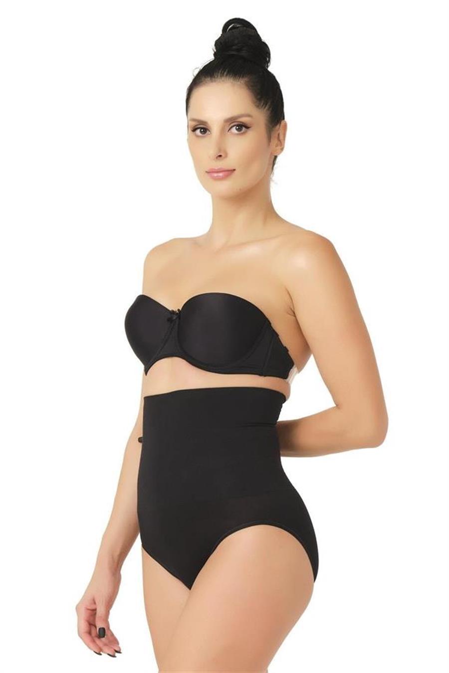 Emay 2029 Siyah Masajlı Double Slip Korse