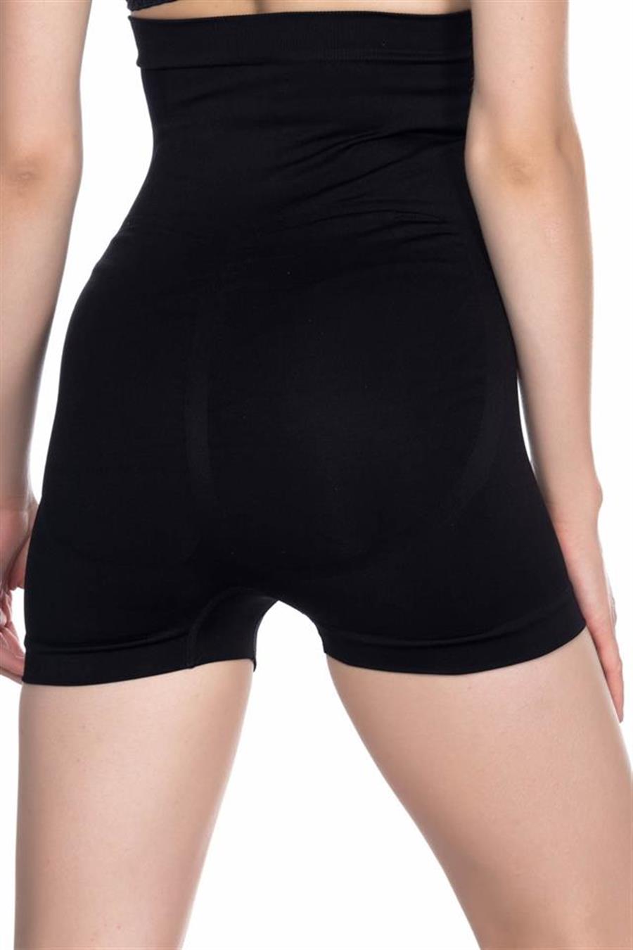 Emay 2047 Siyah Yüksek Bel Boxer Korse