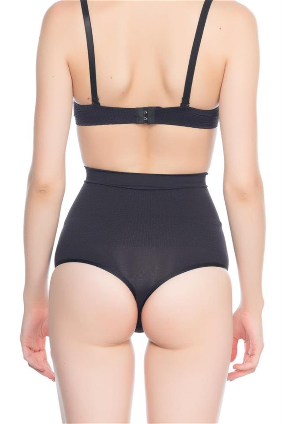 Emay 2054 Siyah Masajlı String Korse