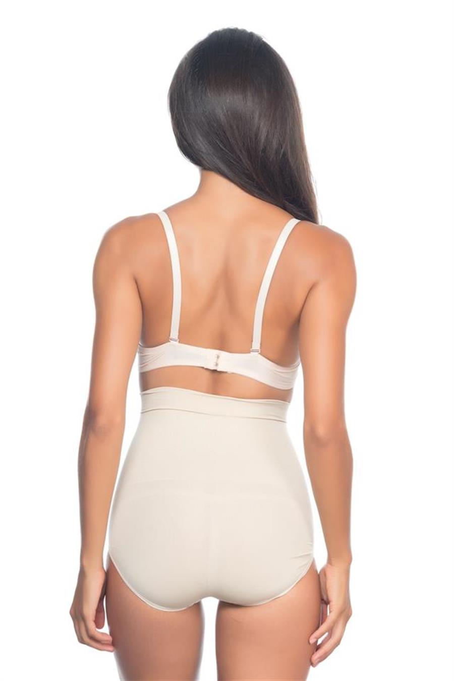 Emay 2057 Ten Yüksek Bel Masajlı Slip Korse