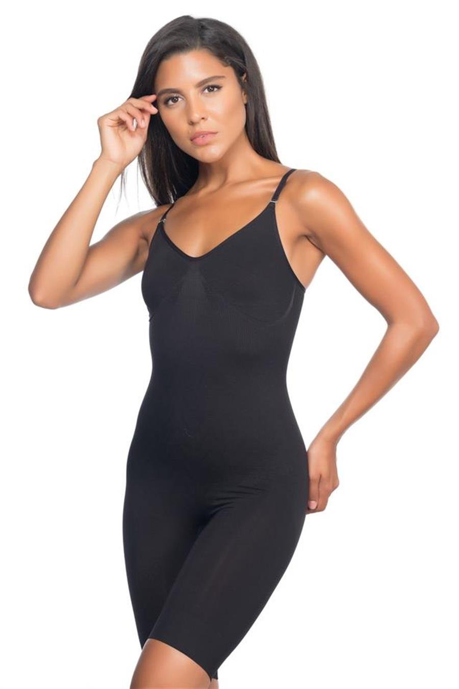 Emay 2071 Siyah İnce Paçalı Boy Korse