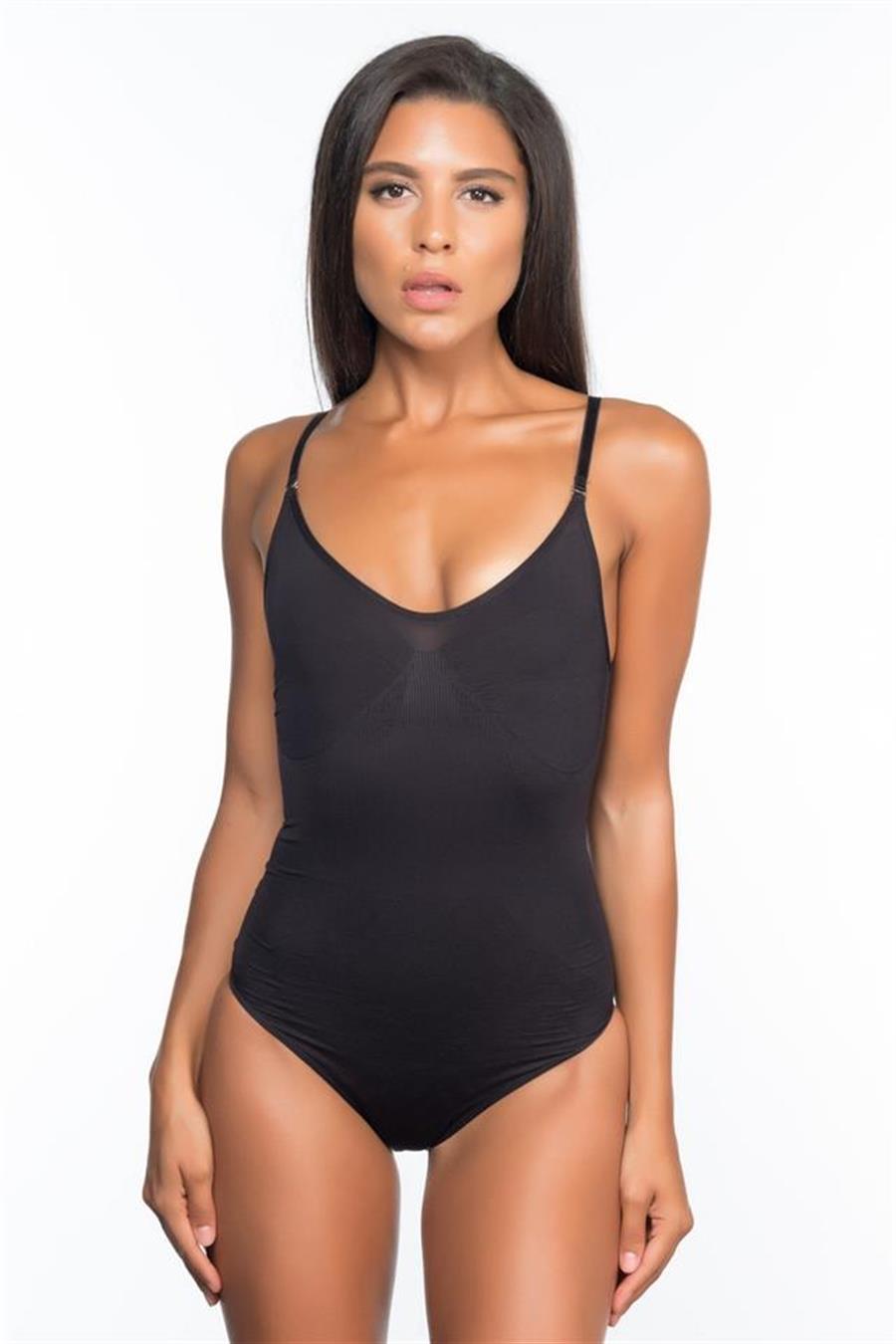 Emay 2072 Siyah İnce Body Korse