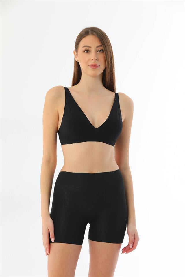 Emay 2703 Siyah Lazer Kesim Boxer