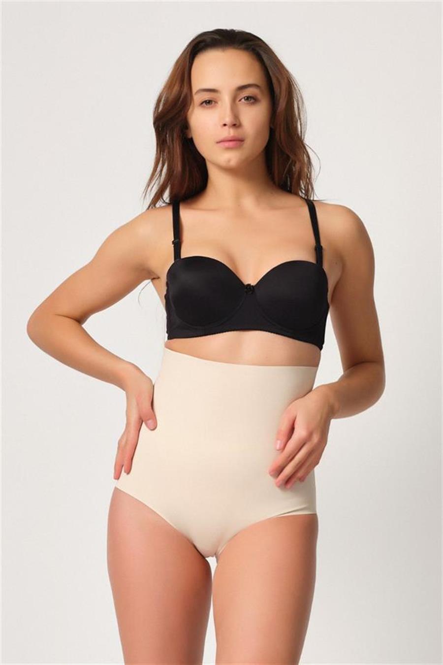 Emay 2708 Ten Lazer Yüksek Bel Slip Korse