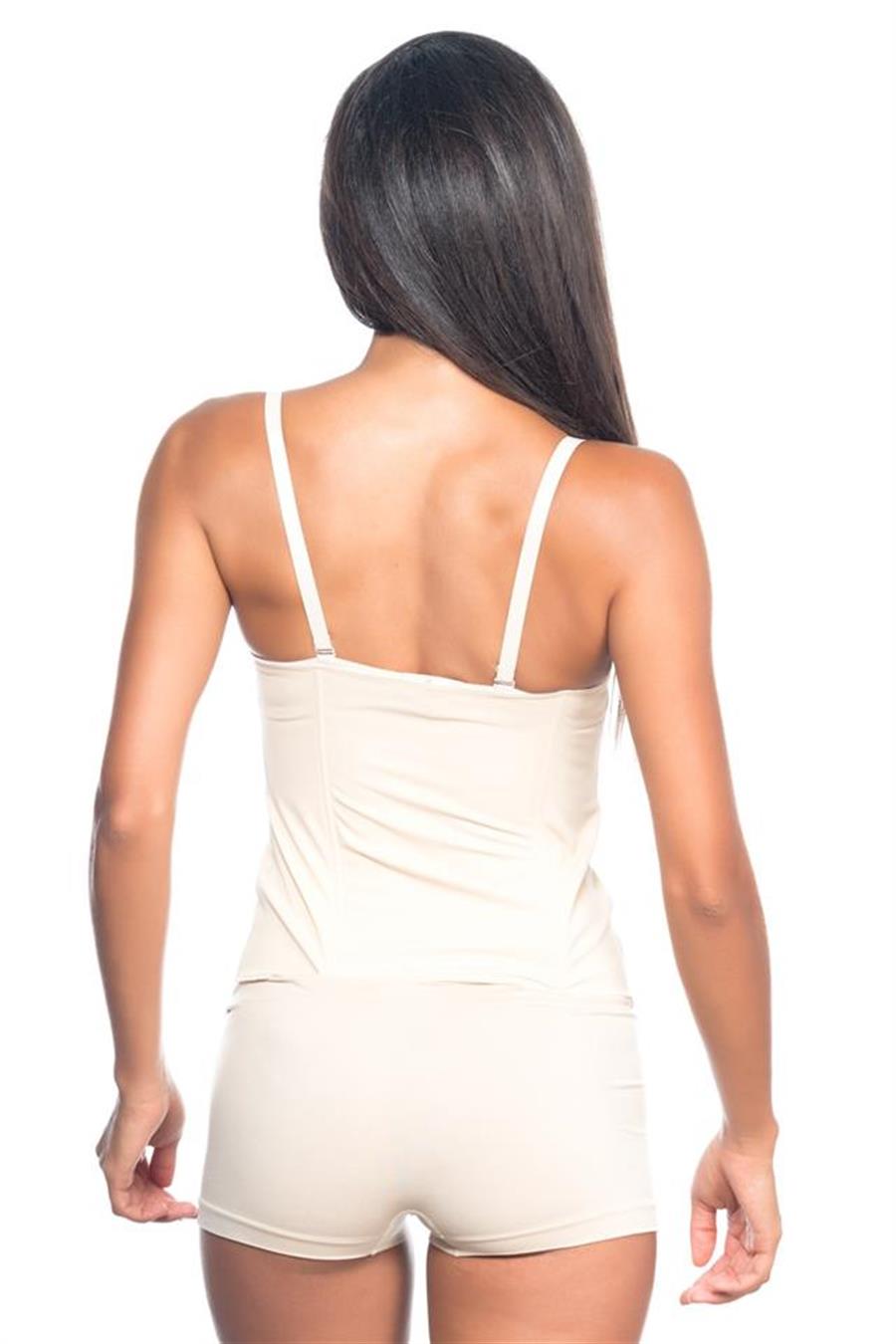 Emay 2865 Ten Agraflı Balen Destekli Lazer Bel Korse