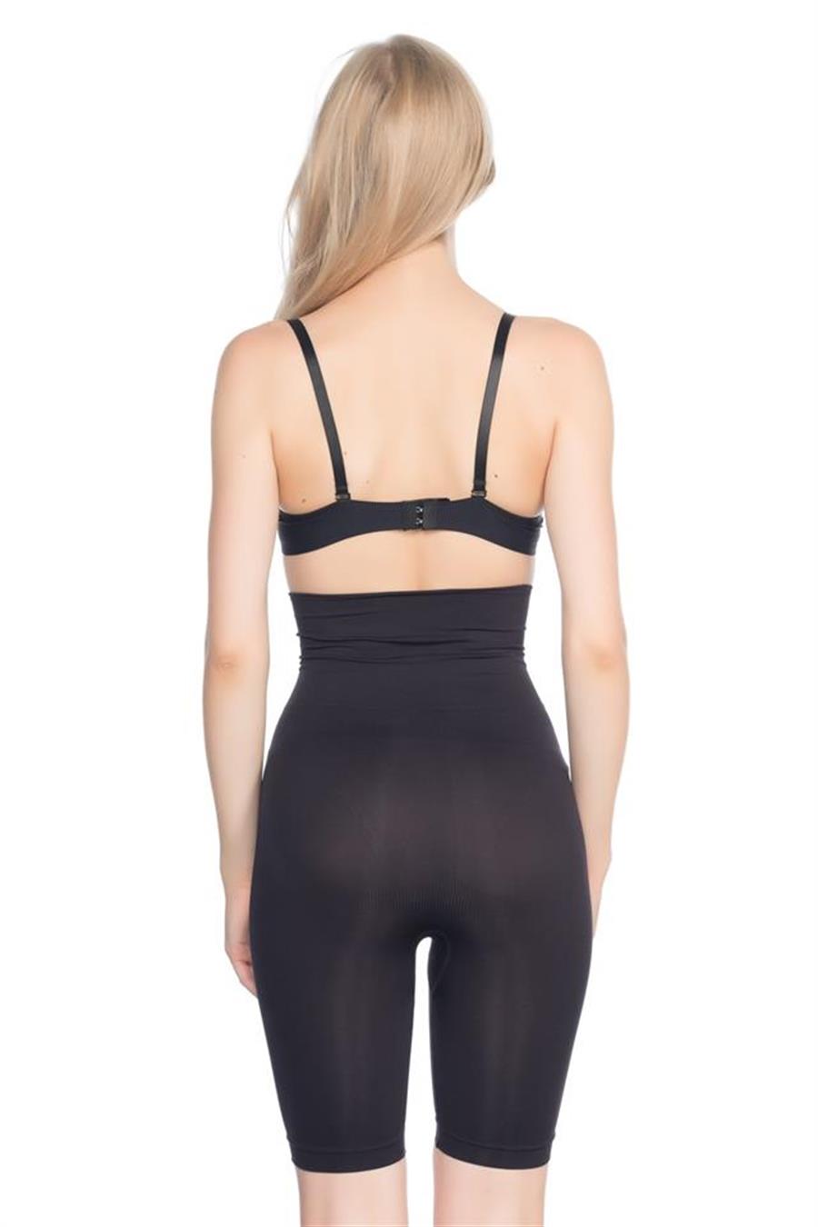 Emay 3200 Siyah Pantolon Altı Soft Double Boxer Korse