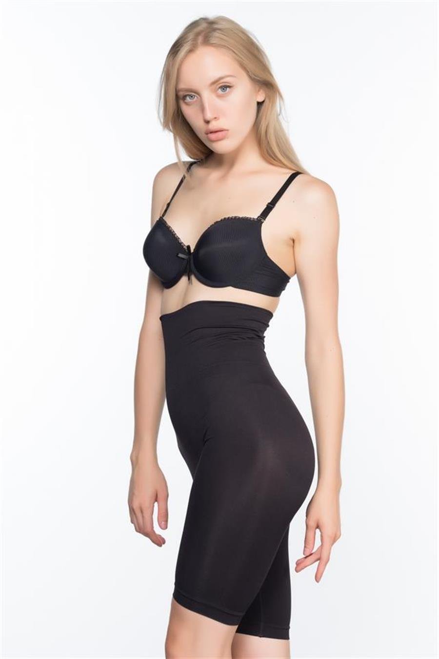 Emay 3200 Siyah Pantolon Altı Soft Double Boxer Korse
