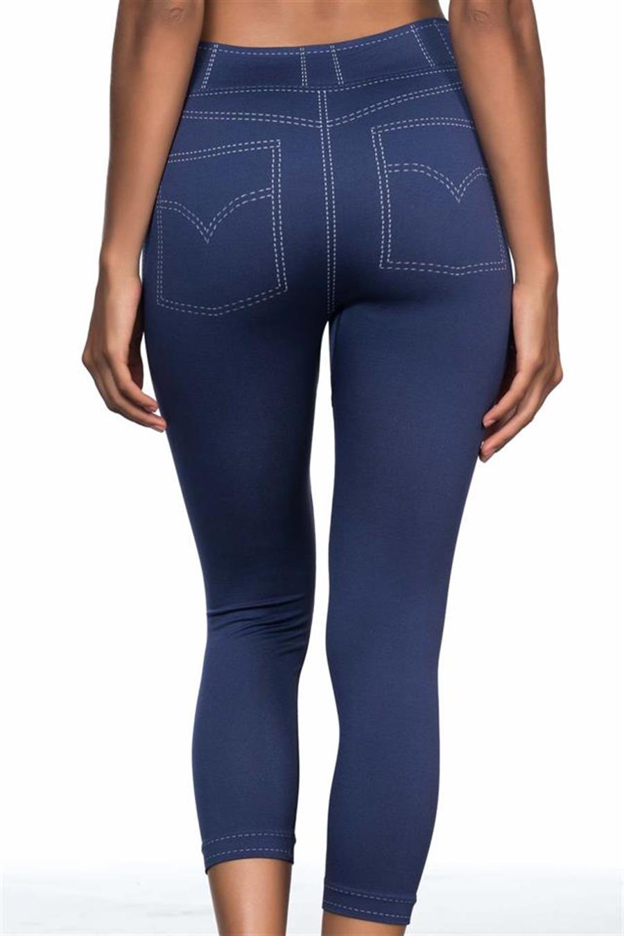 Emay 3801 Mavi Soft Kot Tayt