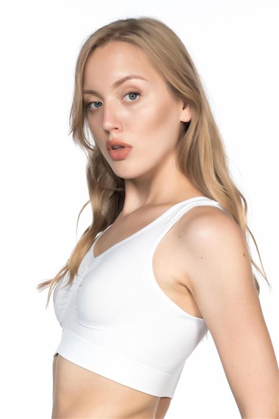 Emay 4001 Beyaz Soft Sporcu Büstiyer